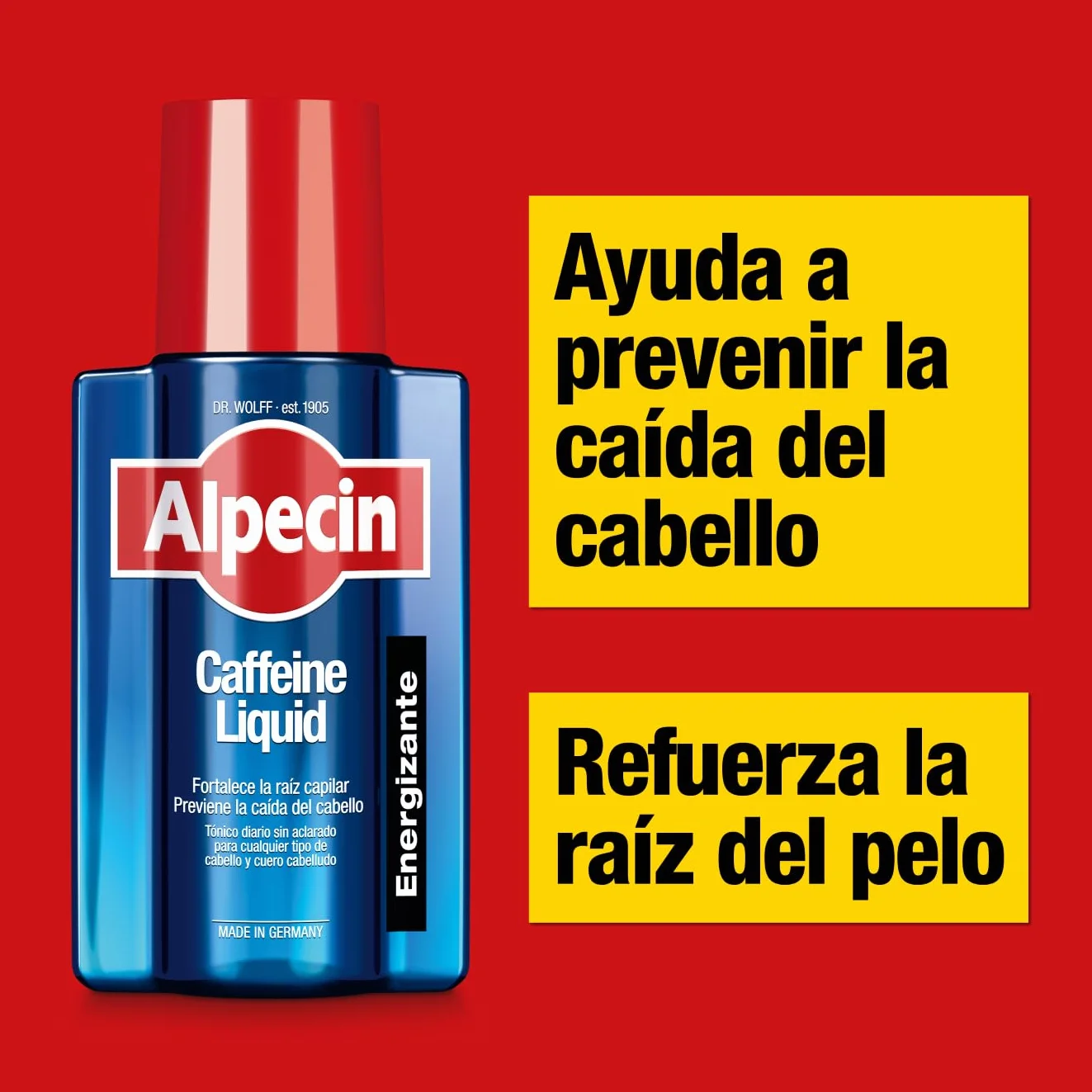 Alpecin Caffeine Liquid 2x 200 ml Locion anticaida cabello hombre Tratamiento caida pelo