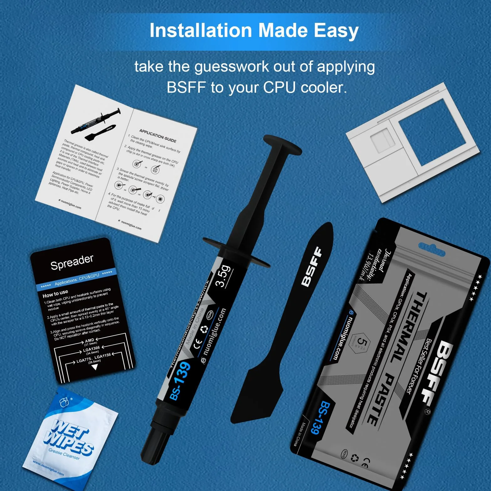 Pasta Térmica 3.5g con Toolkit CPU Thermal Compound Carbon Based High Performance