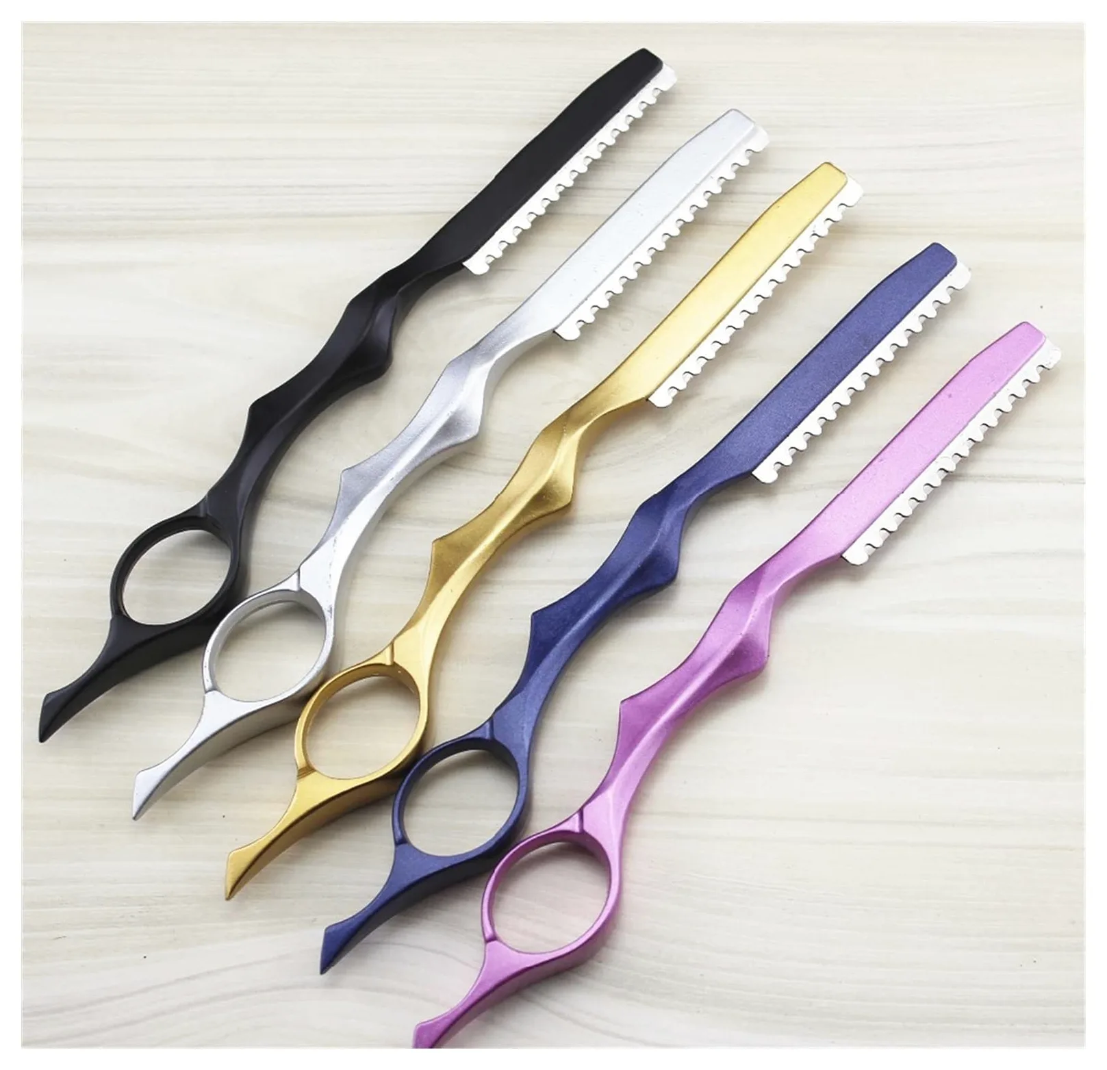 Tijeras para Cortar El Cabello, Tijeras Profesionales para Cortar El Cabello, Peine para Adelgazar, Cuchillo para Adelgazar, Metal De Acero Inoxidable, Mango Largo