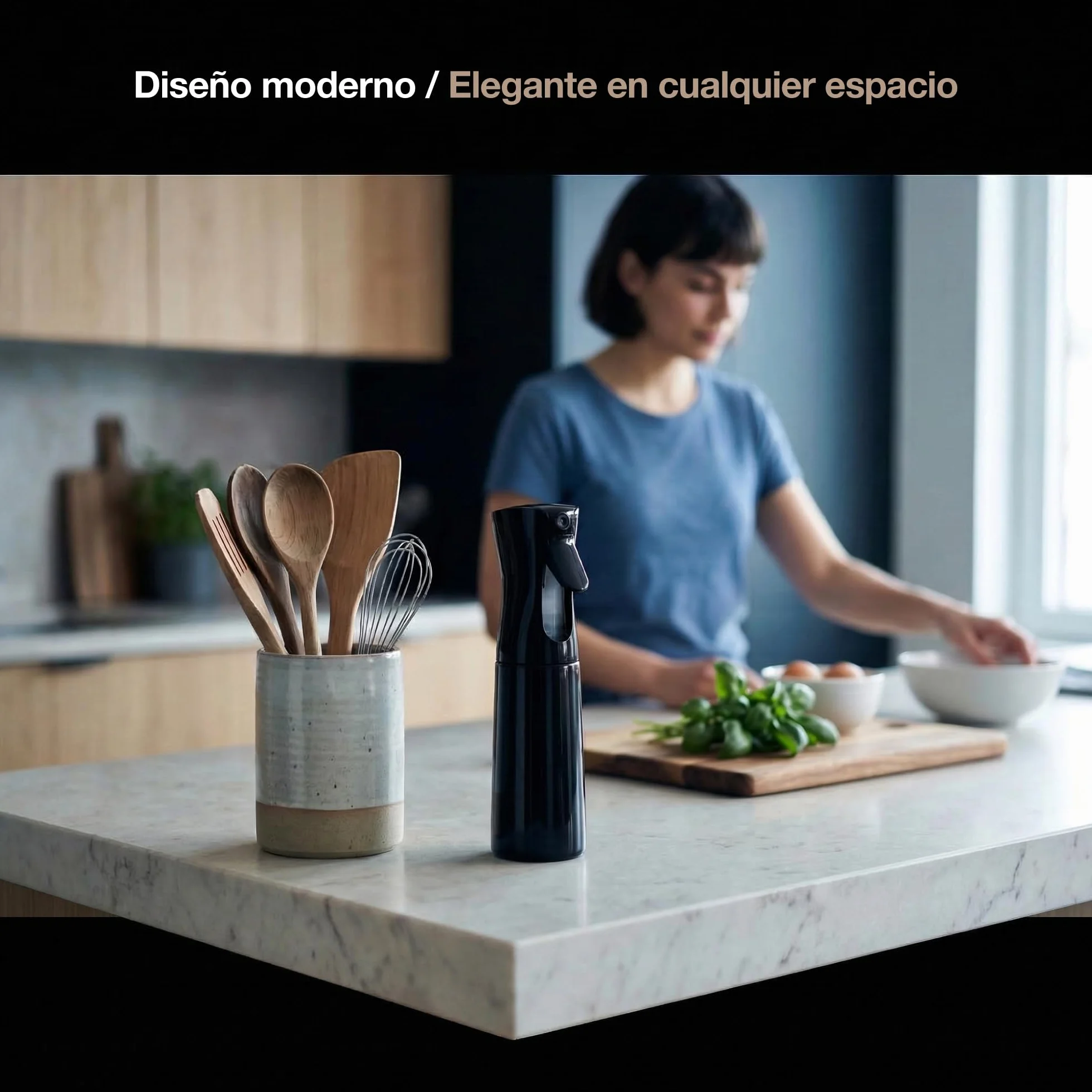 PORTENTUM Bote spray pulverizador agua 300 ml Atomizador recargable niebla fina pulverización continua