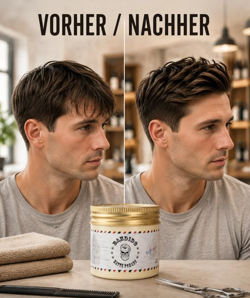 Bandido Matte Finish Pomade Original 125 ml Cera para el Pelo Efecto Mate