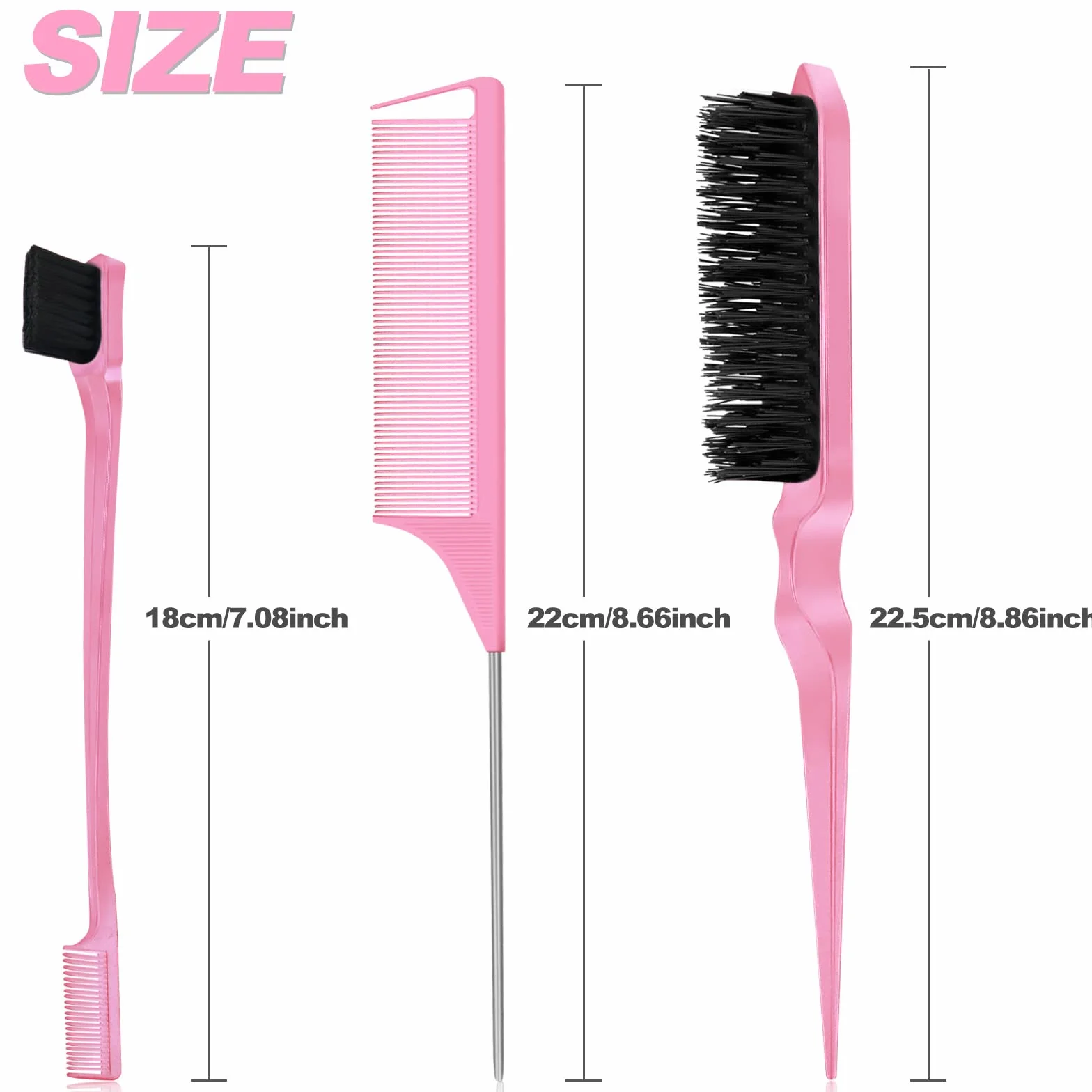 Qufiiry cepillo para trenzas y pelo 3 unidades para peluquería