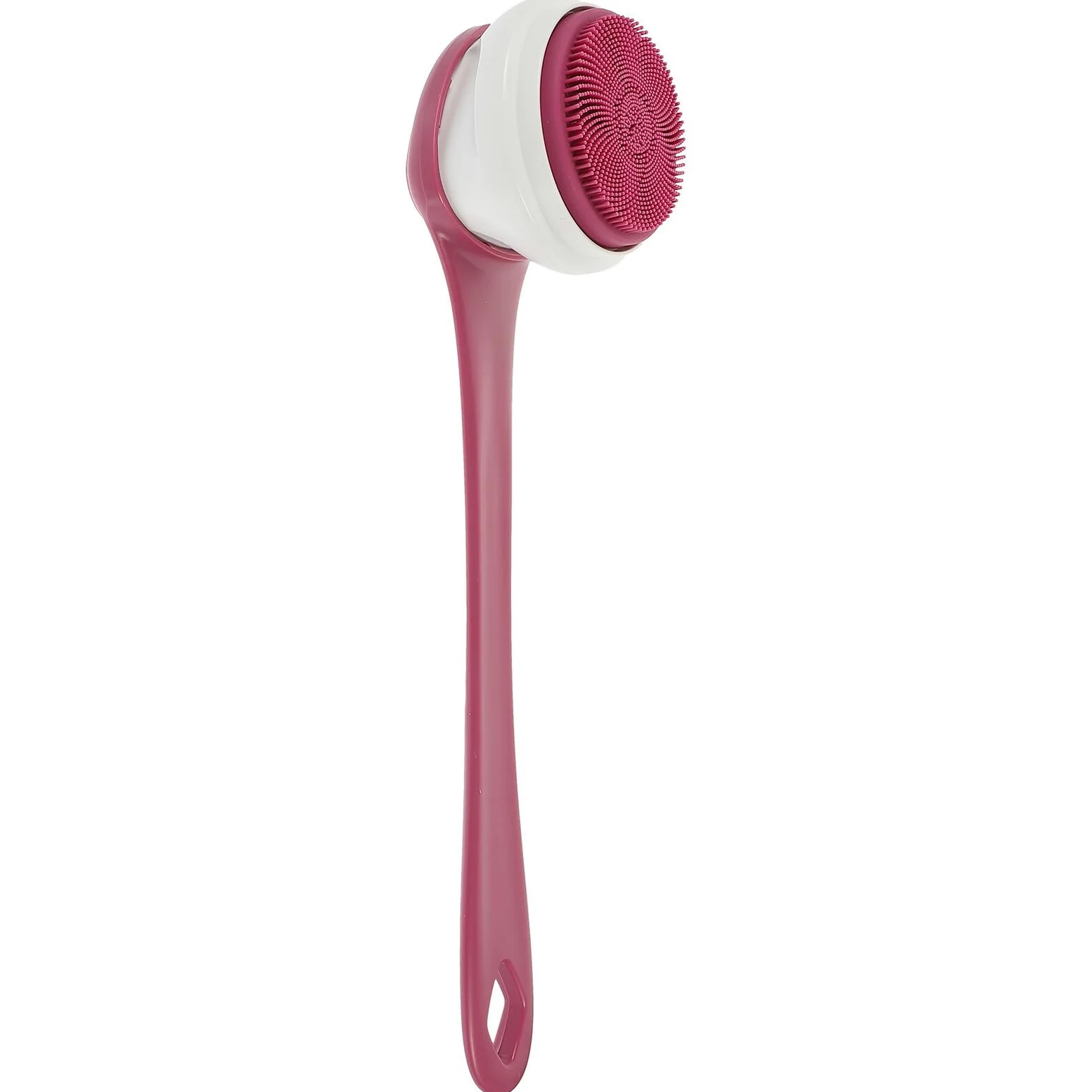 Cepillo Eléctrico de Ducha Mango Largo y 3 Velocidades Ajustables, Depurador Corporal de Silicona Abs para Exfoliación y Limpieza Profunda