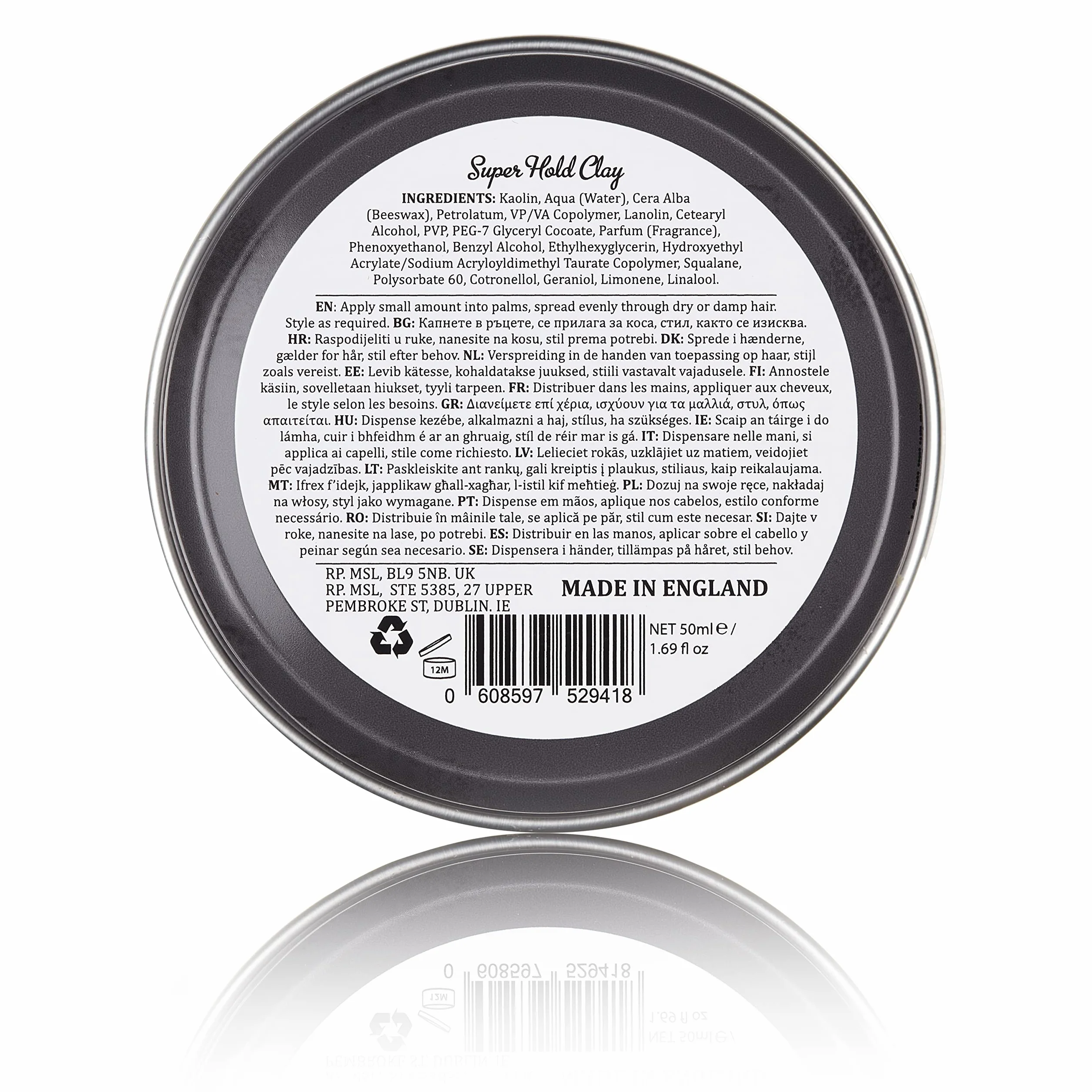 Dapper Dan Pomada Ultra Matte Fijación Fuerte 50Ml