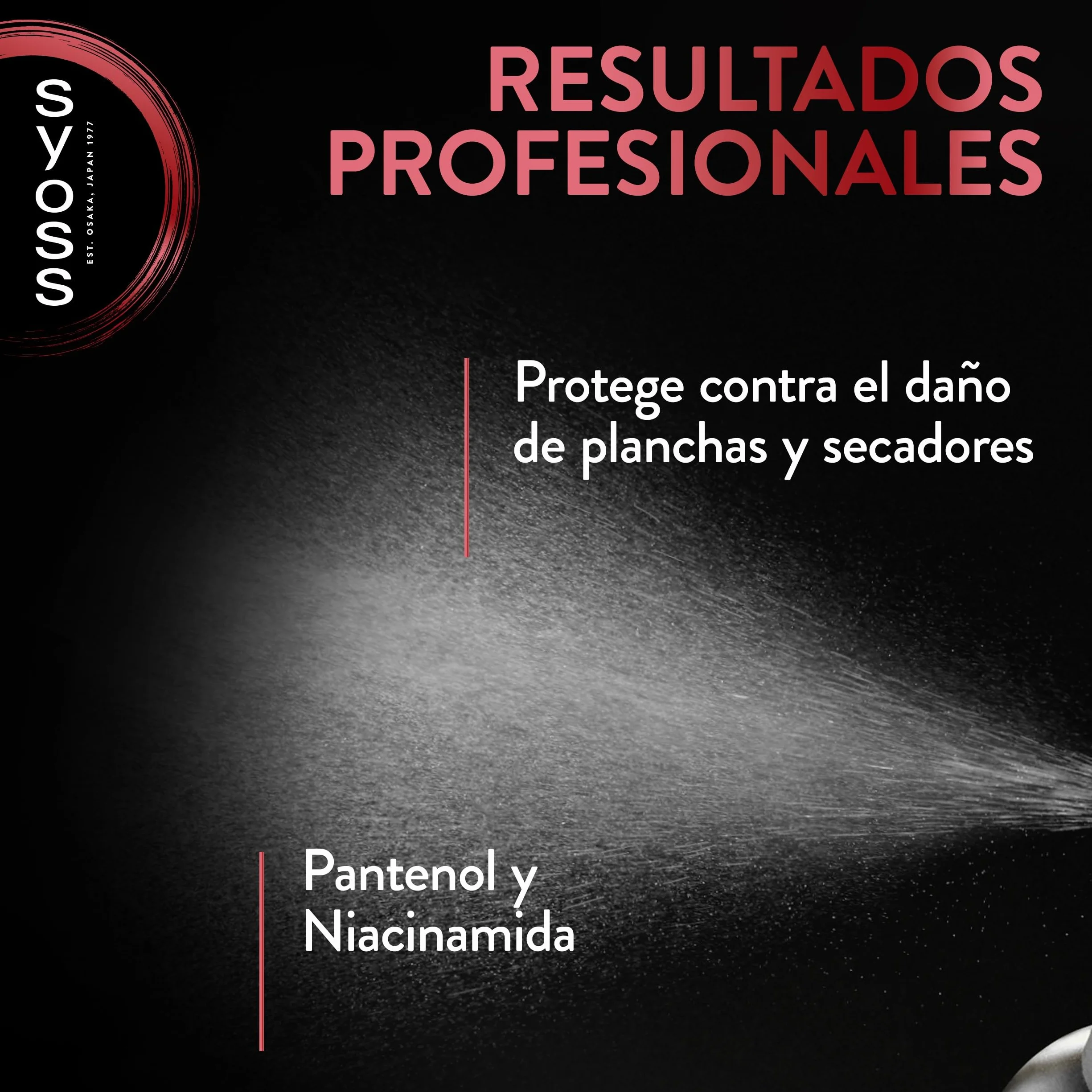 Syoss Spray protector térmico Anti encrespamiento Anti-humedad Protección hasta 220ºC 2 uds 250ml