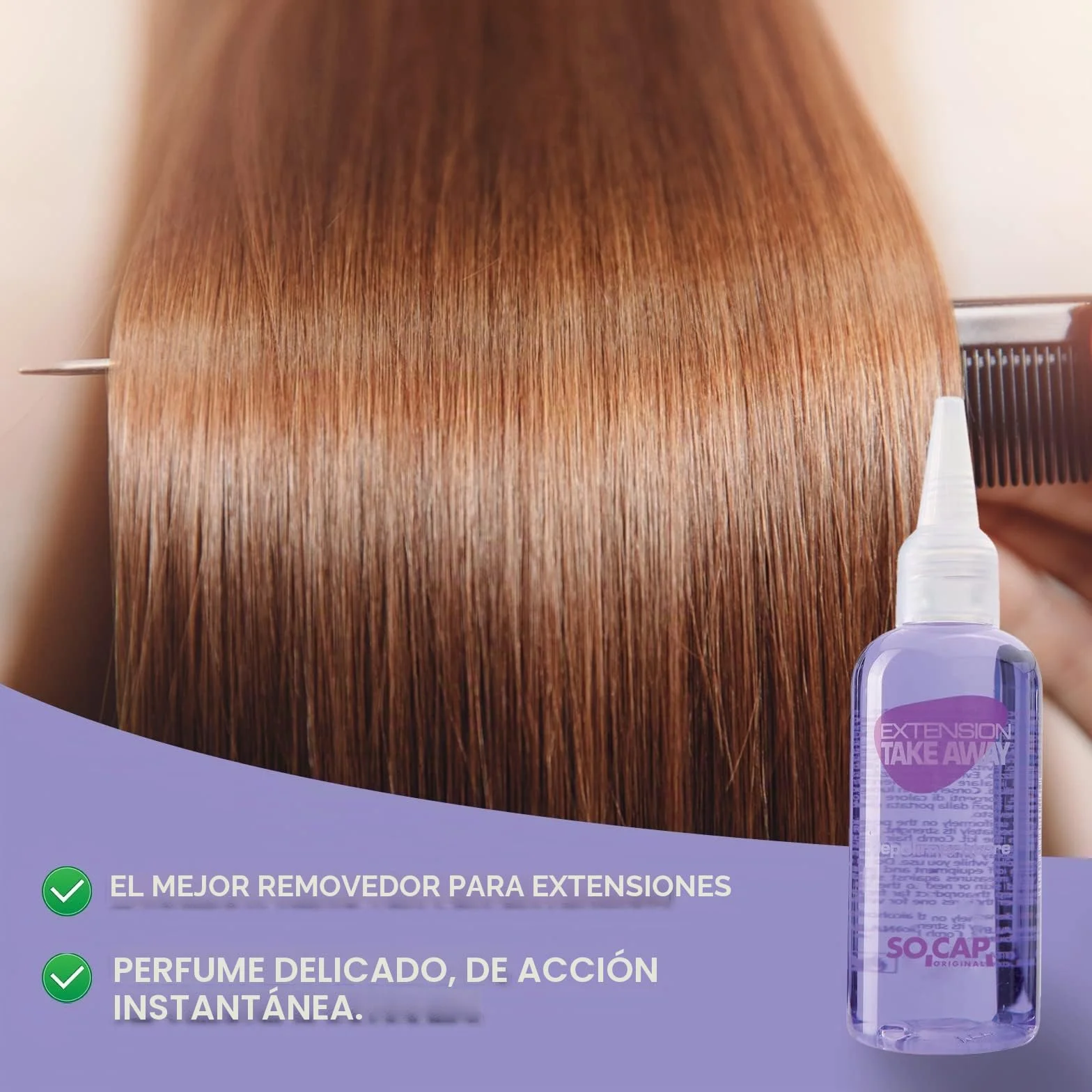 DESPOLÍMERO LÍQUIDO PROFESIONAL PARA EXTENSIÓN DESMONTABLE ELIMINACIÓN QUERATINA ADHESIVO SOCAP