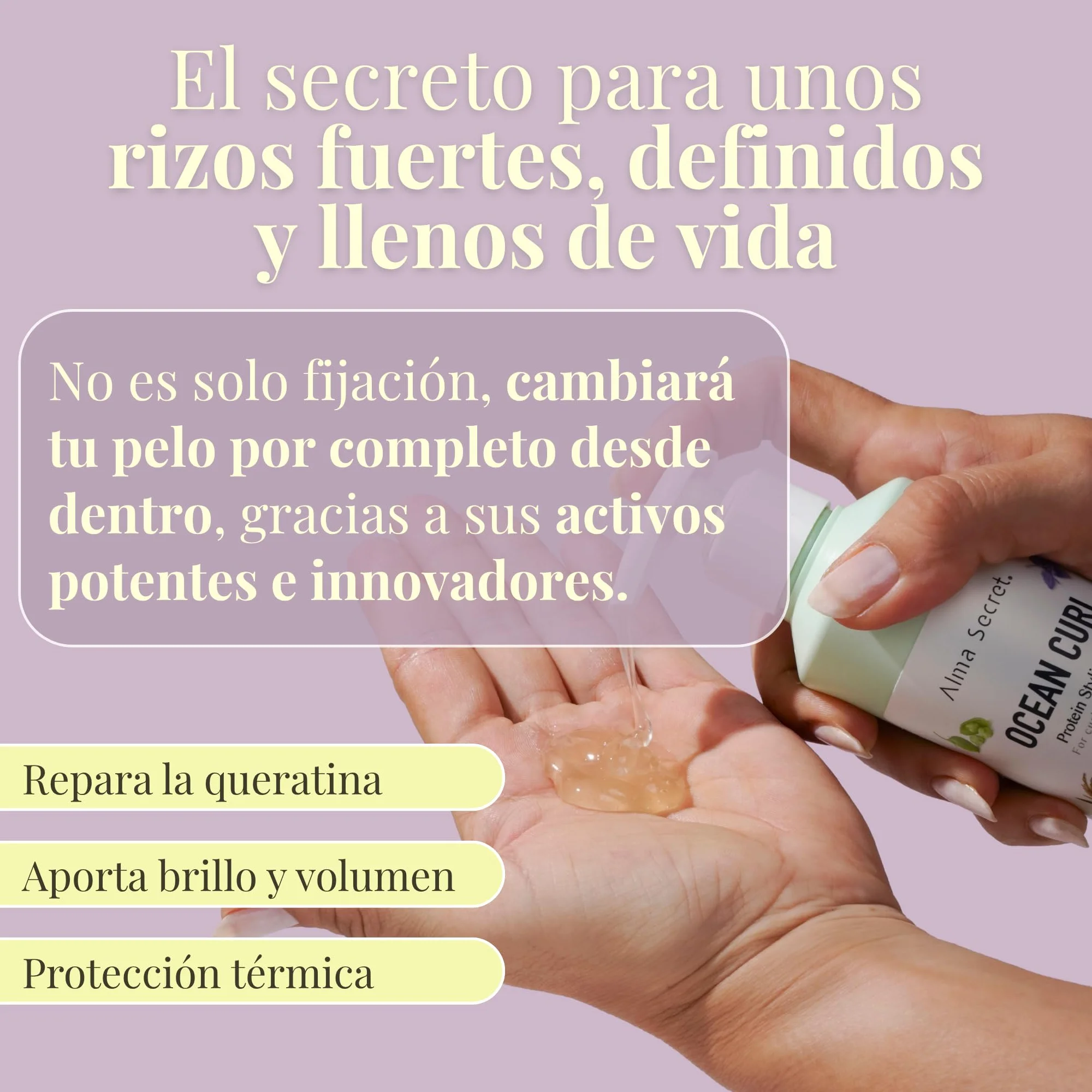 ALMA SECRET Ocean Curl Gel definición y activador de rizos 250 ml