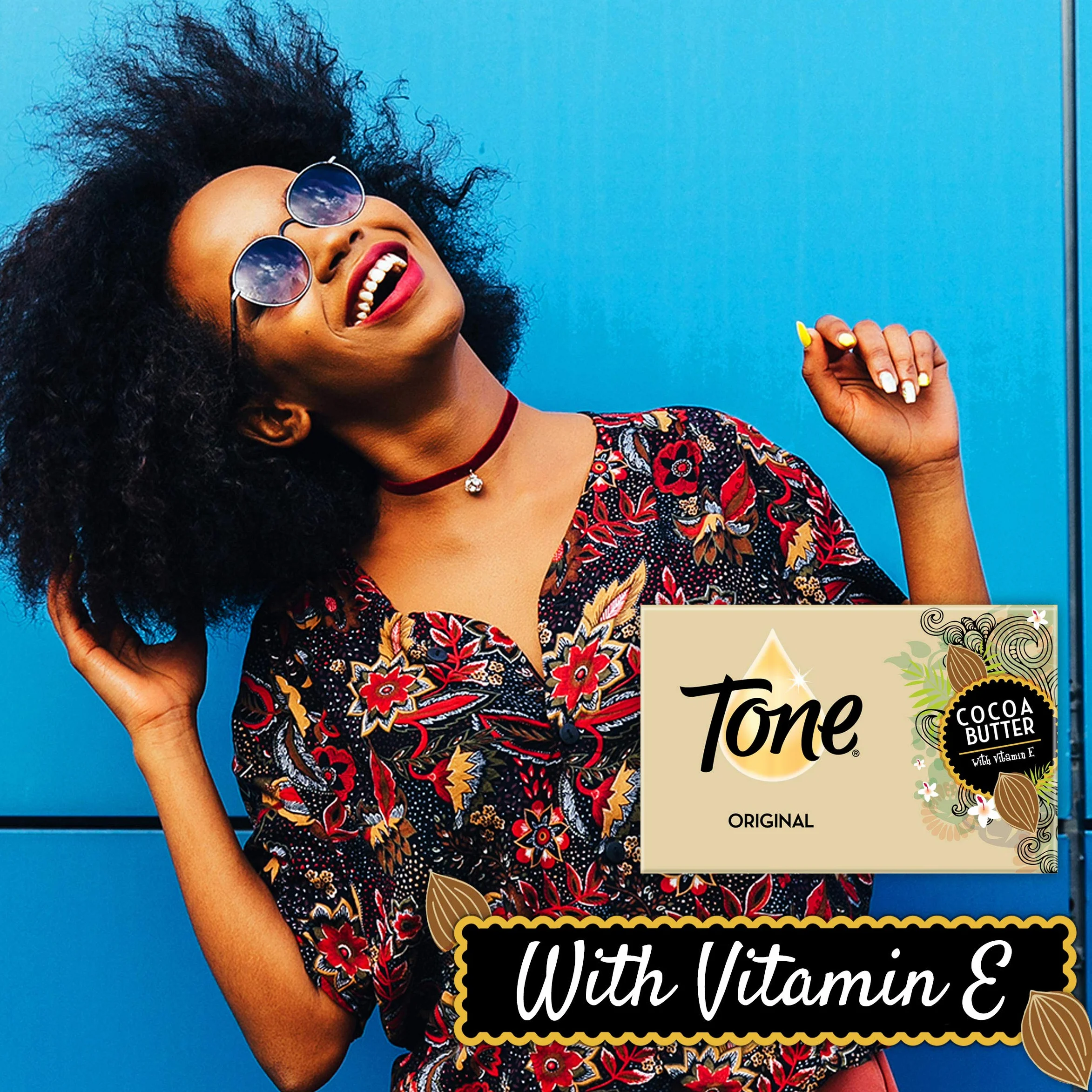 Tone Bath Bars with Cocoa Butter and Botanicals, Original Scent, 6 Bar- 4.25 oz bars Total 722g by Tone