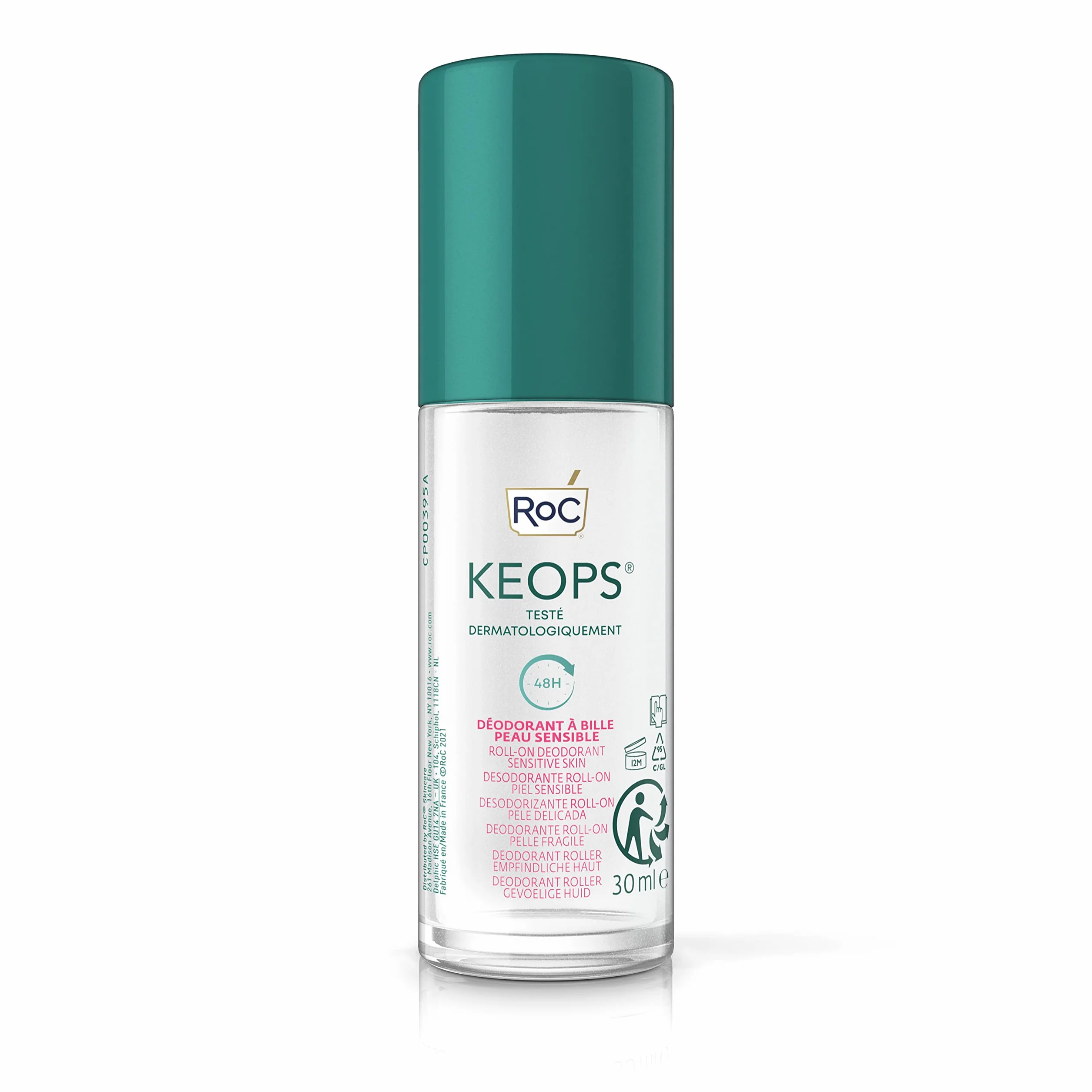 RoC KEOPS Sensitiv Desodorante en rollo antitranspirante 30 ml para pieles sensibles