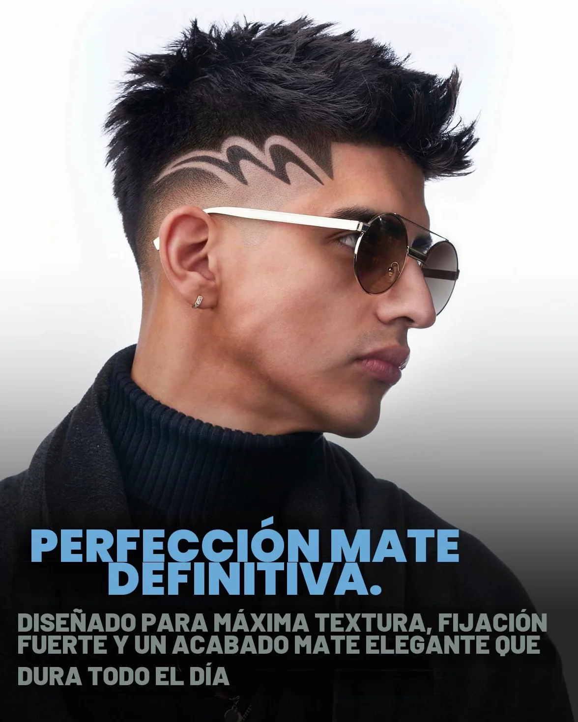 Level 3 Masilla mate para el cabello, producto de aseo texturizador con acabado mate