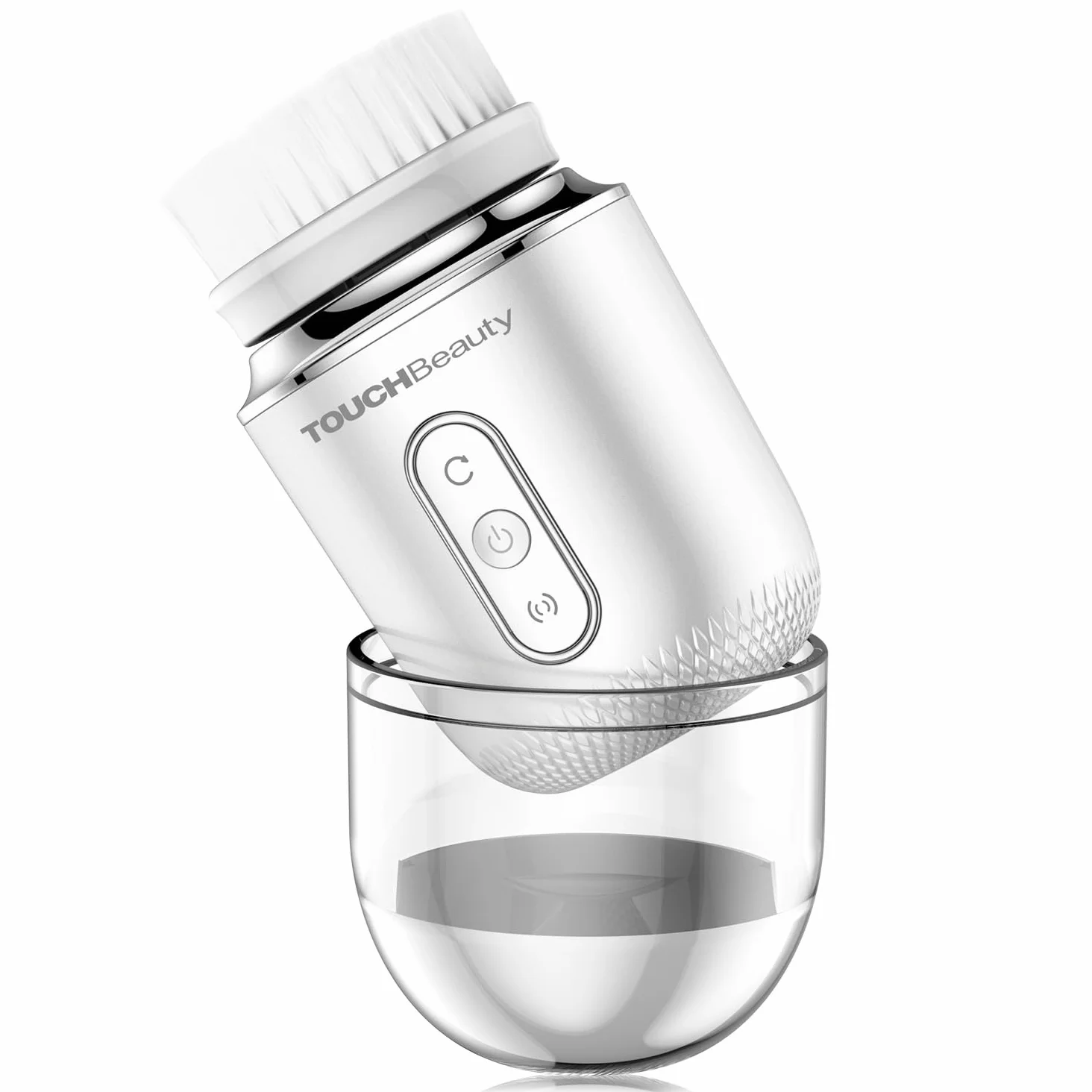 TOUCHBeauty Regalos de Navidad Cepillo facial eléctrico impermeable cara con 2 cabezales de cepillo,6 etapas de rotación para la piel limpieza profunda exfoliación suave,Recargable AG-1760