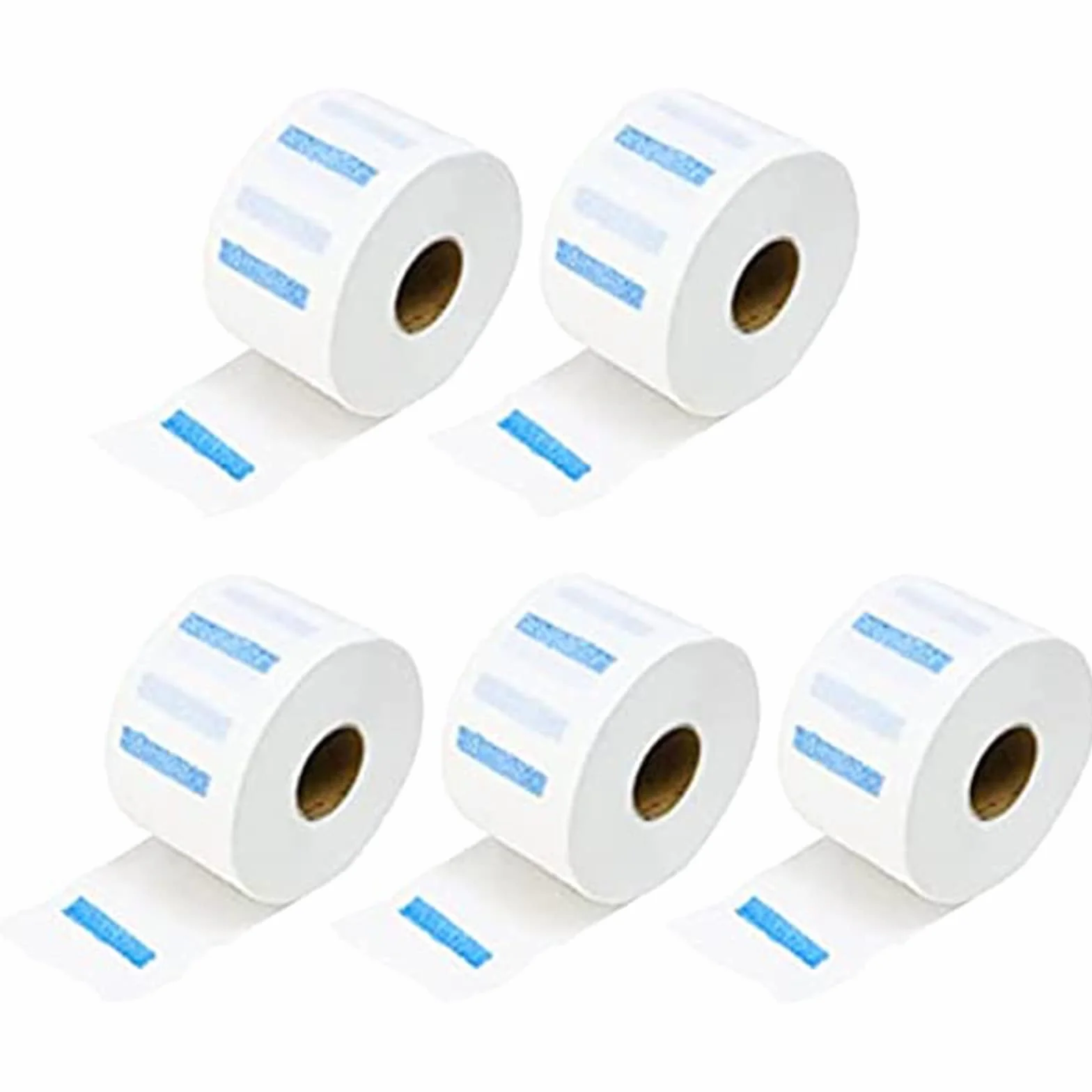 Papel de corte de pelo 5 rollos 500 tiras cinturón distribuidor