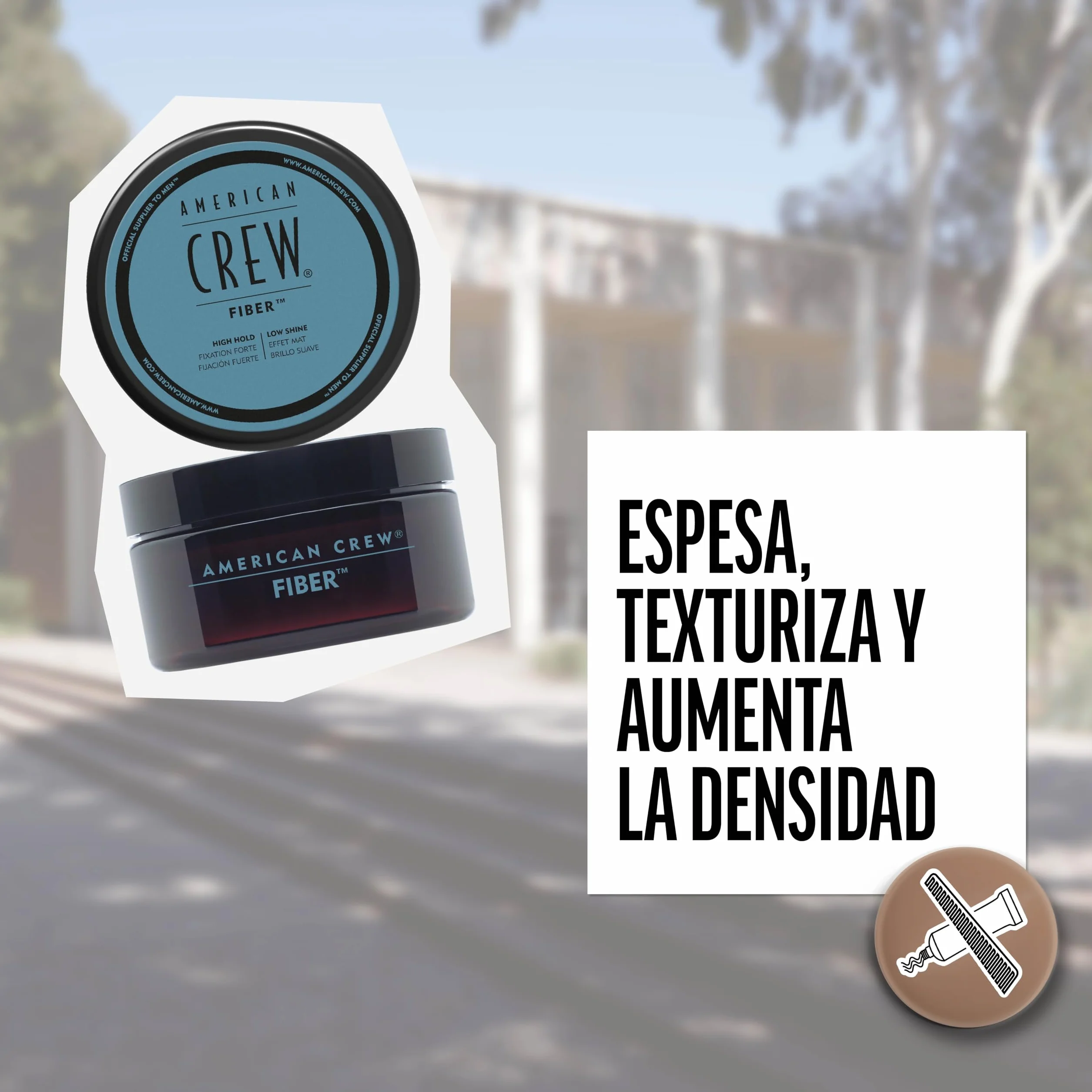 American Crew Duo Fiber Set Regalo Champú Pre-Styling Cleanser 250ml Fiber Classic 50g Hombres