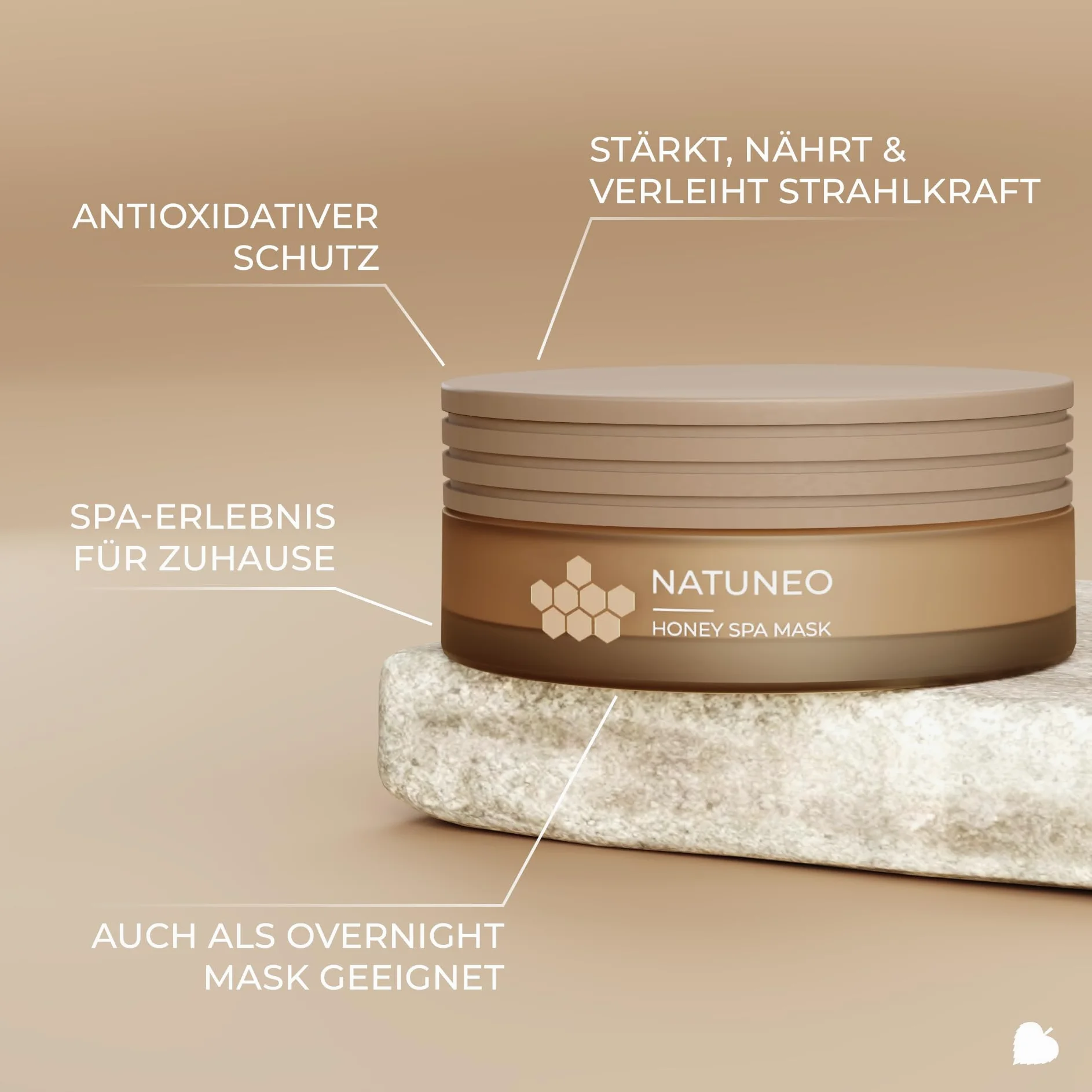 ANNEMARIE BÖRLIND NATUNEO HONEY SPA MASK (50 ml) - Protege y fortalece la piel, reduce las arrugas e hidrata, con textura aireada y sedosa