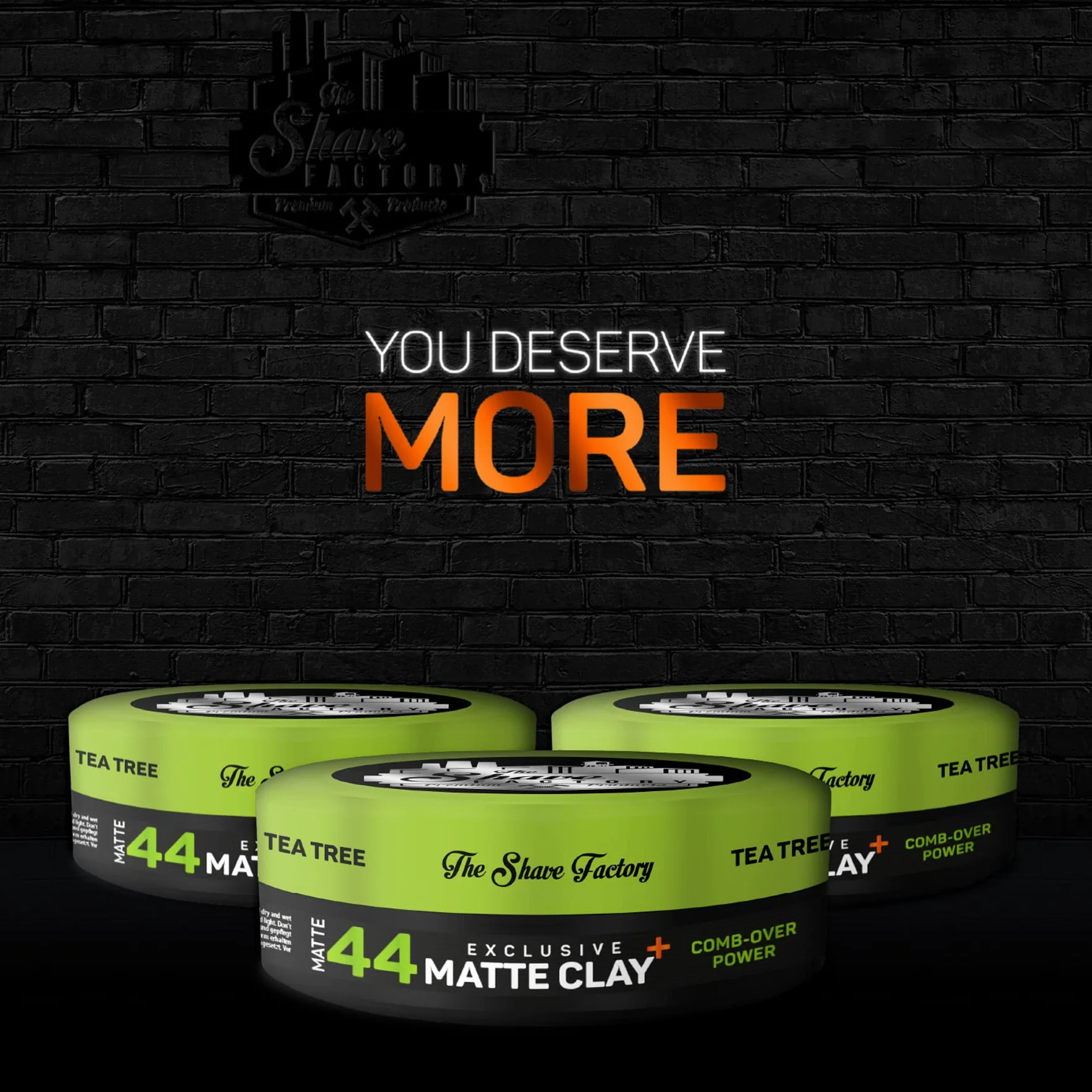 The Shave Factory Exclusiva arcilla mate 150 ml con árbol de té