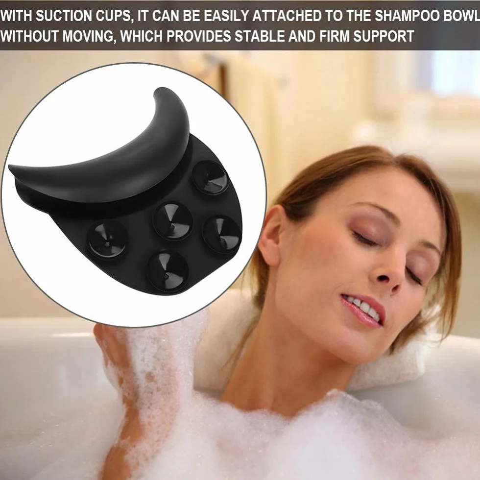 Almohadilla Lavacabezas Peluqueria de Silicona, Cojín Suave para Lavado de Pelo
