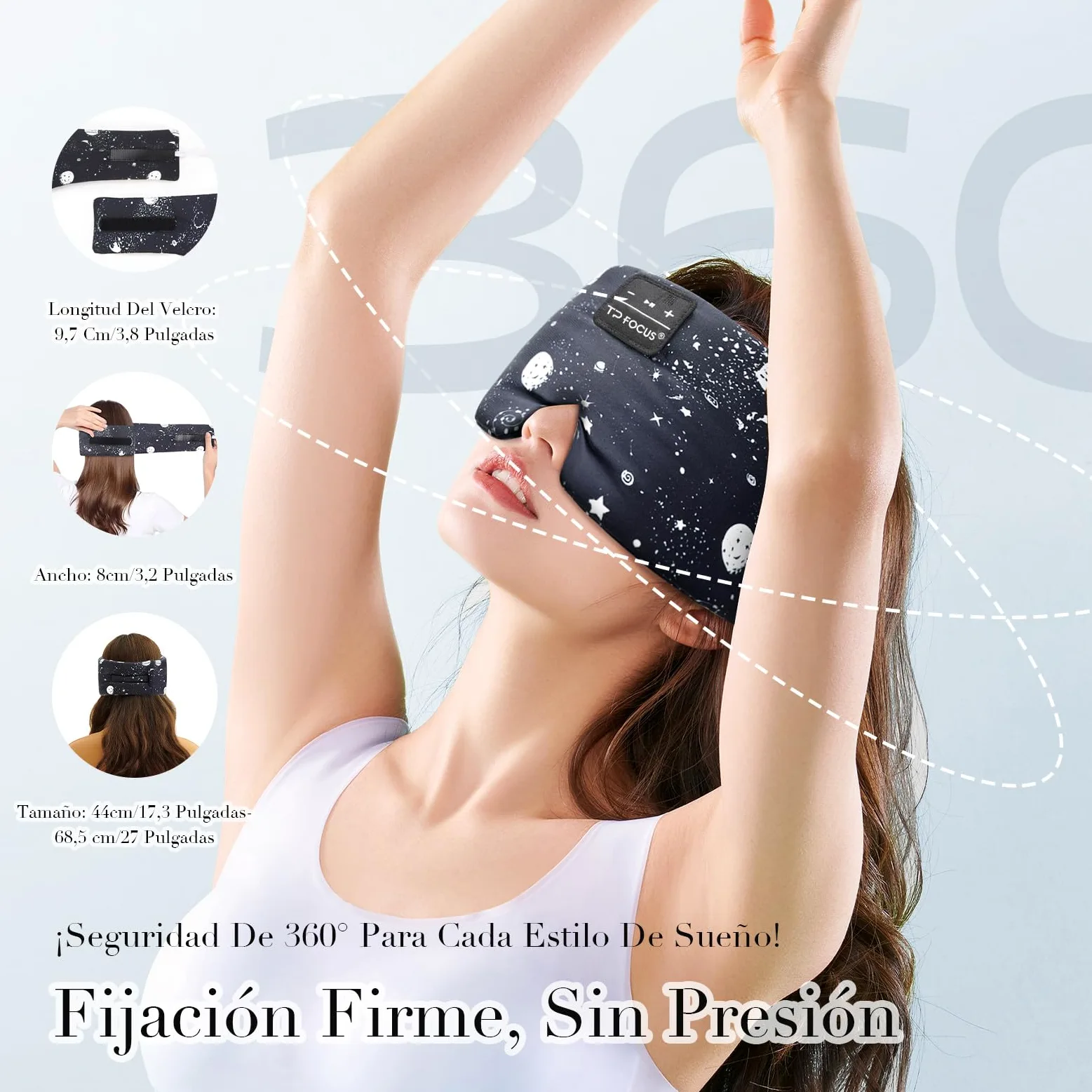 Antifaz para Dormir Bluetooth5.4 Auriculares Bluetooth Antifaz Seda de Morera 6A Sleep Mask 200% Blackout con Auriculares Bluetooth para Viajes/Siesta/Yoga/Meditación/Relajación-Estrellas | Seda suave y fresca | Sonido nítido | Altavoces ultrafinos | Lava