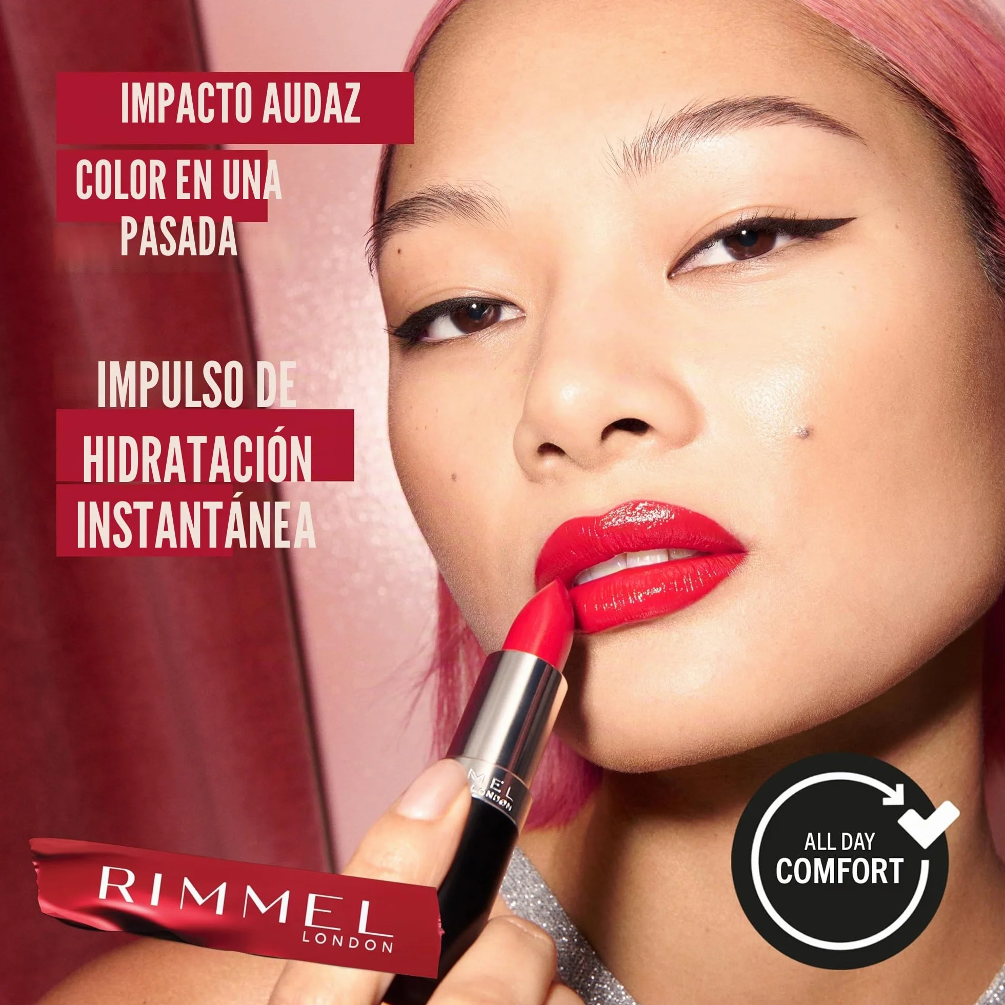 Rimmel London Lasting Barra de Labios Tono 8 Dusty Rose 4 g