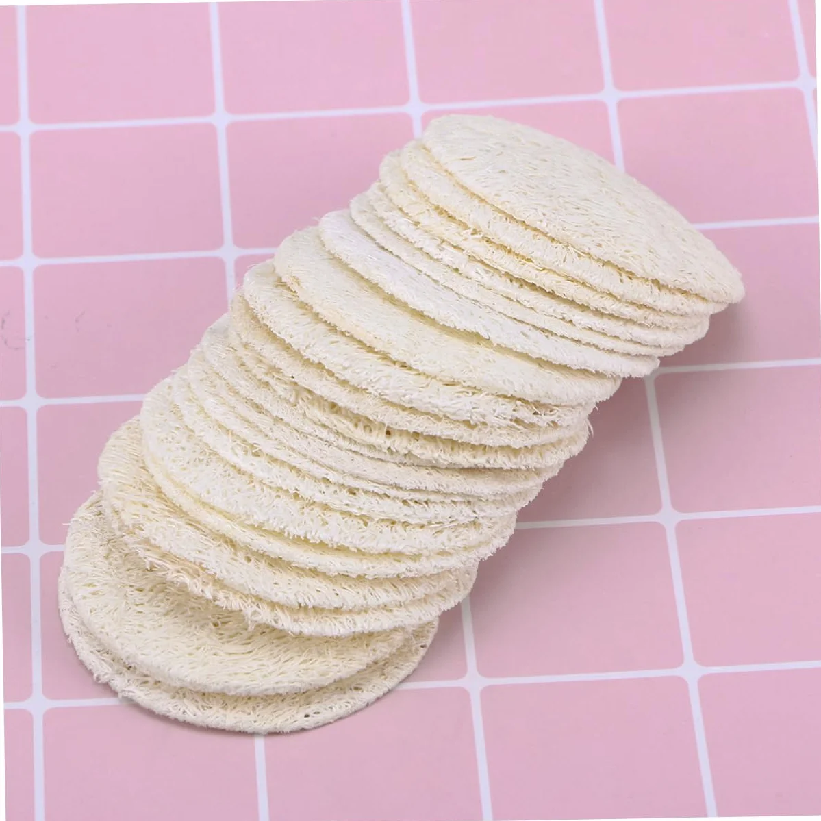 Beavorty 500piezas Almohadillas De Loofah Reutilizables Para Desmaquillado y Cuidado Facial De Esponjas Exfoliantes Suaves Para Limpieza De Piel y Maquillaje