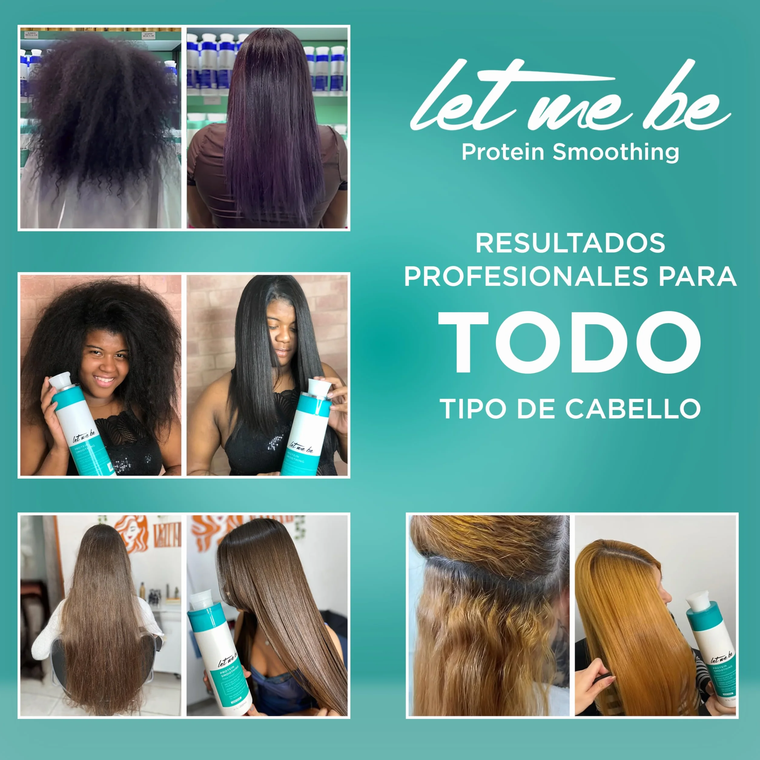 Let Me Be Protein Smoothing Alisado Brasileño Orgánico 500ml Keratina Hidrolizada Sin Formol