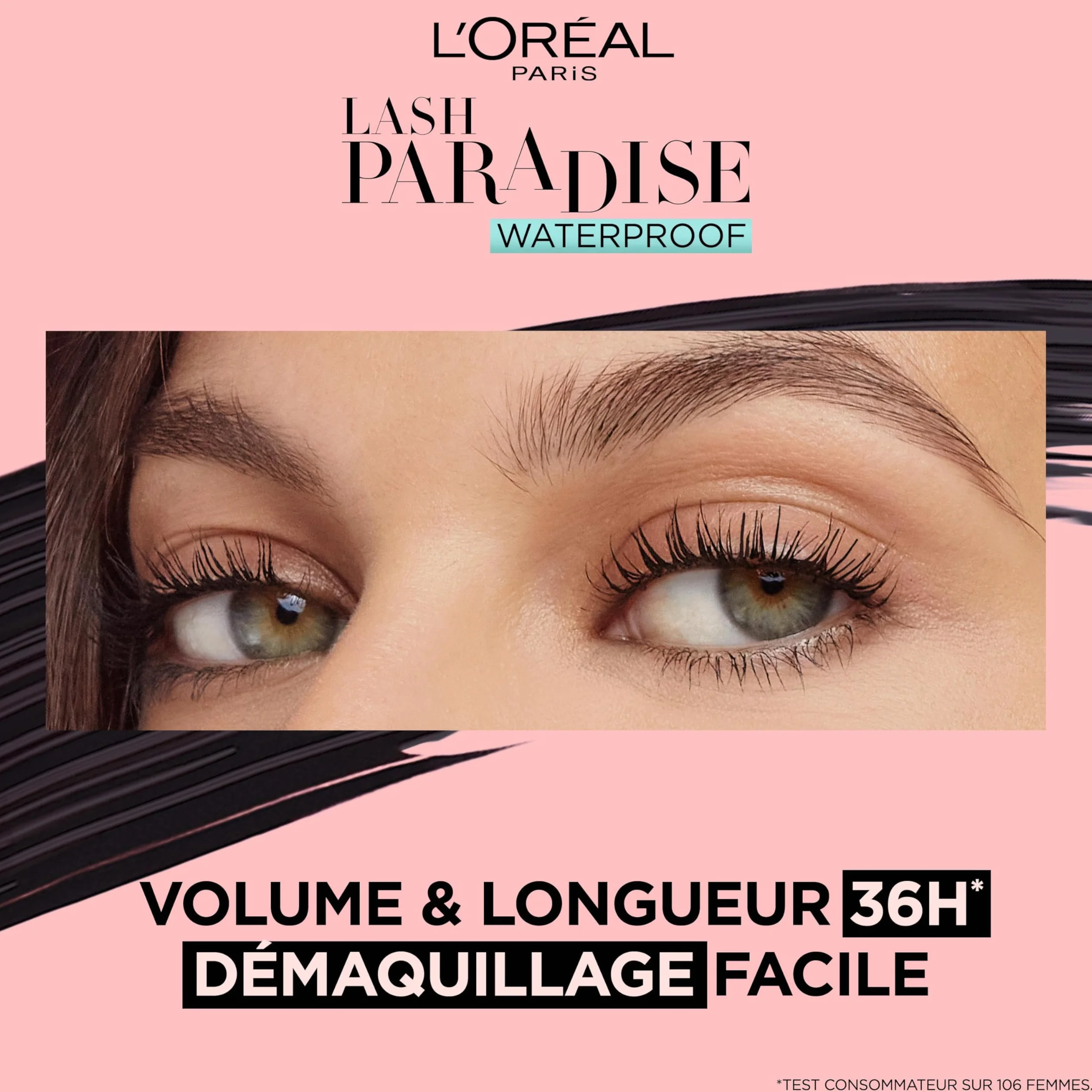 L'Oreal Paris Paradise Extatic Máscara de Pestañas Waterproof Negro 7 ml