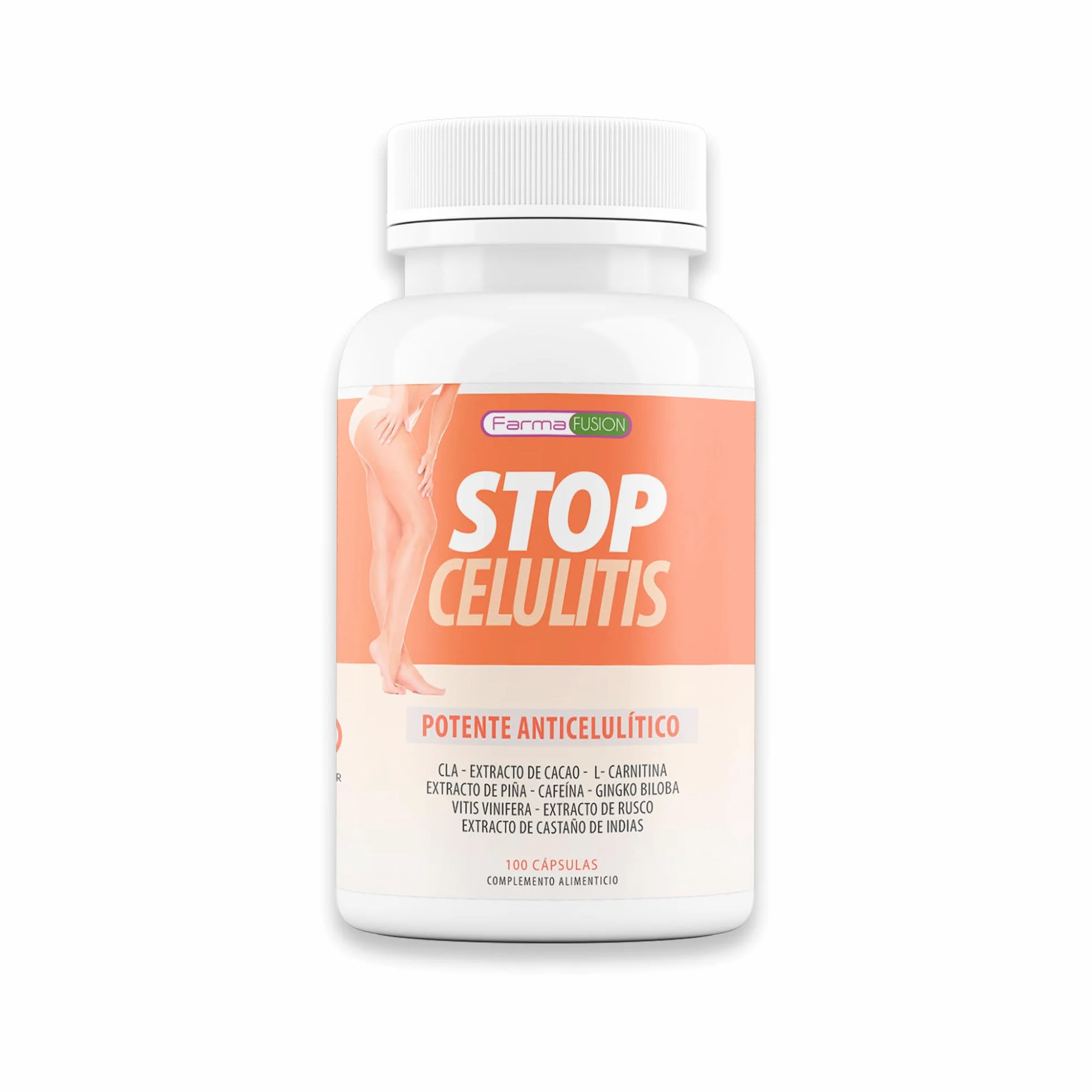 Cápsulas anticelulíticas CLA L-Carnitina Ginkgo Biloba 100U tonificantes reafirmantes