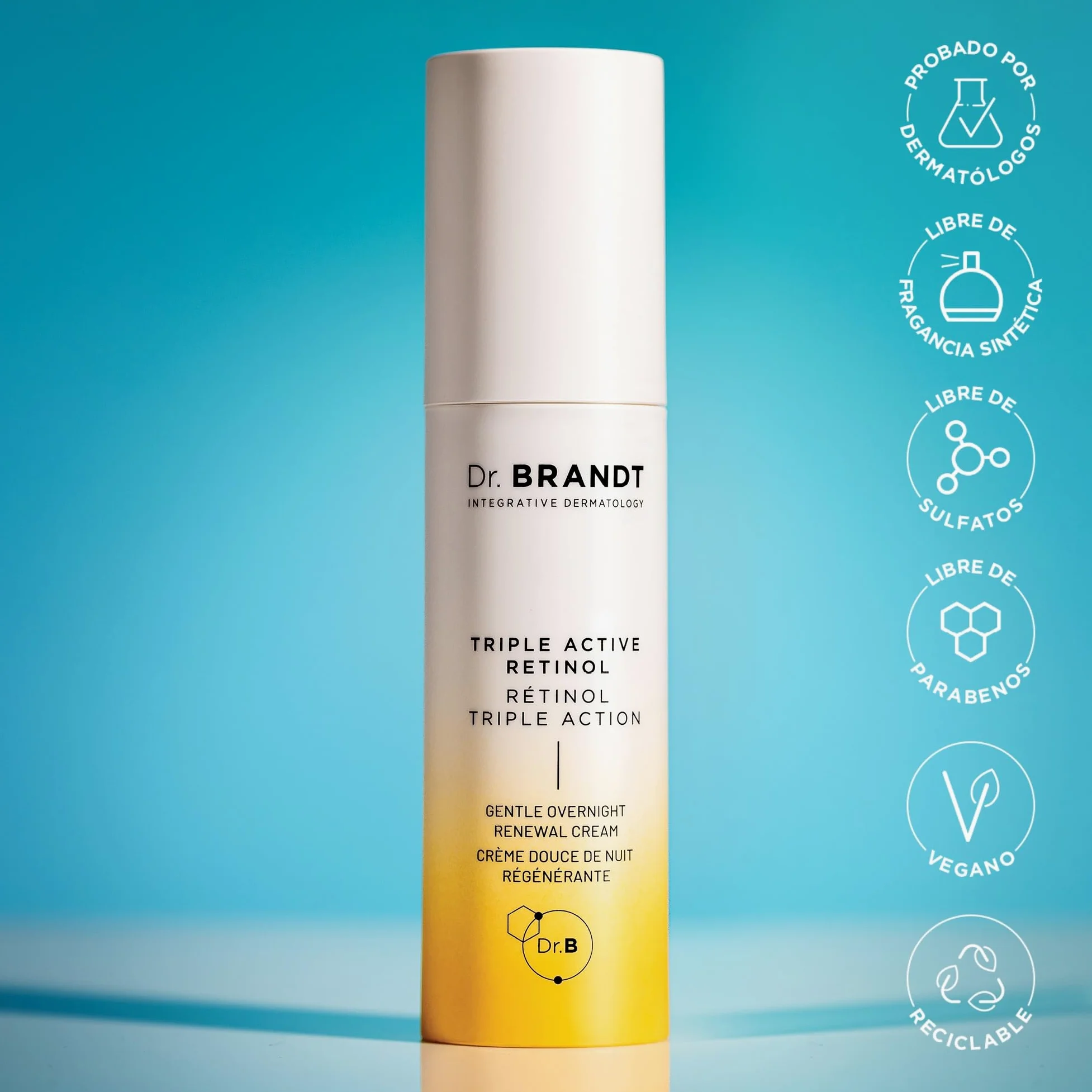 Bright This Way Triple Active Retinol del Dr. Brandt - Crema Renovadora Suave Para la Noche - Reduce Las Arrugas y La Decoloración, Ilumina e Hidrata - 30 ml