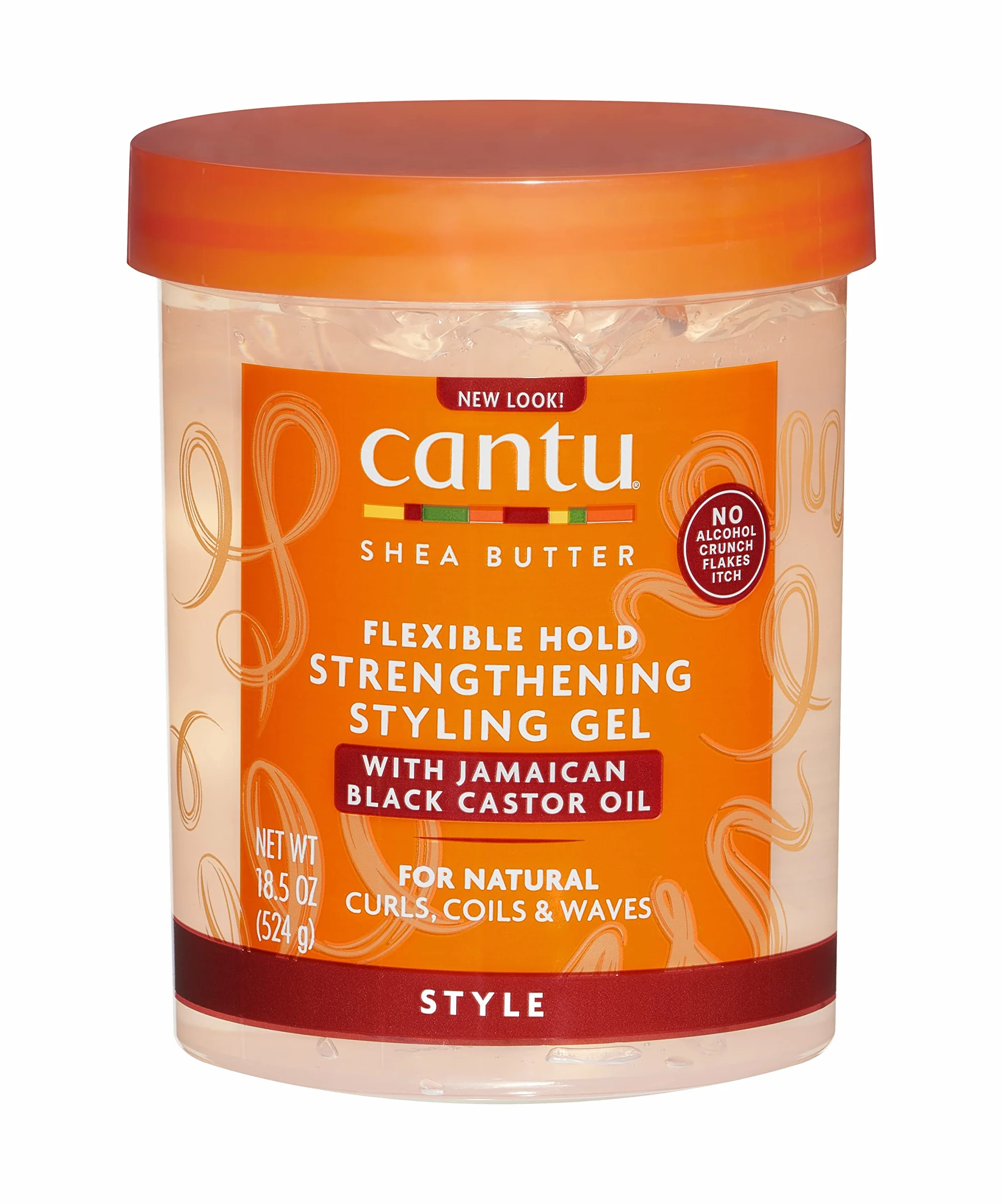 CANTU Gel para Peinar con Manteca de Karité y Aceite de Ricino Negro Jamaicano Natural 524 g