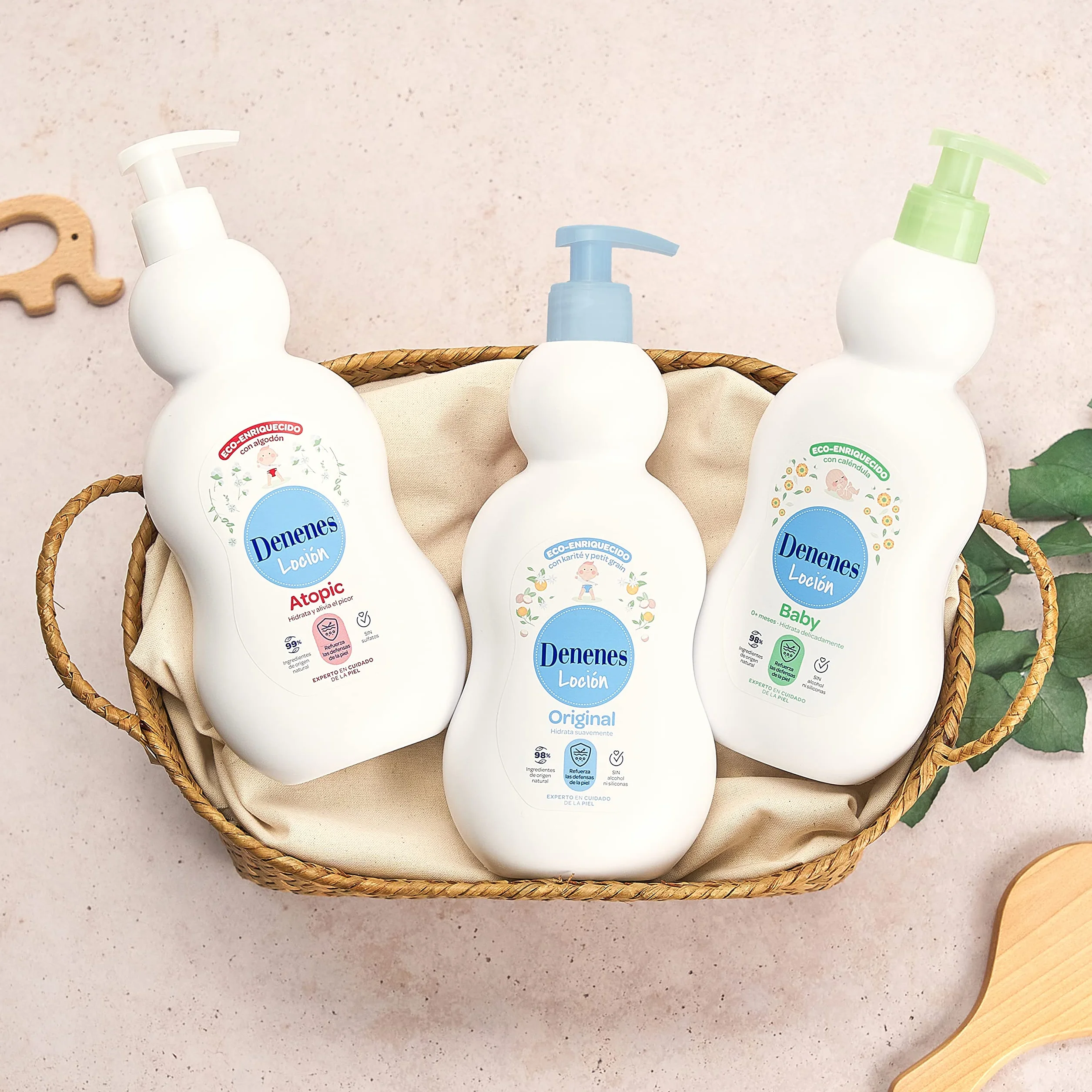 Denenes Atopic Loción Hidratante Algodón Ecológico 400 ml Sin Sulfatos Pieles Sensibles