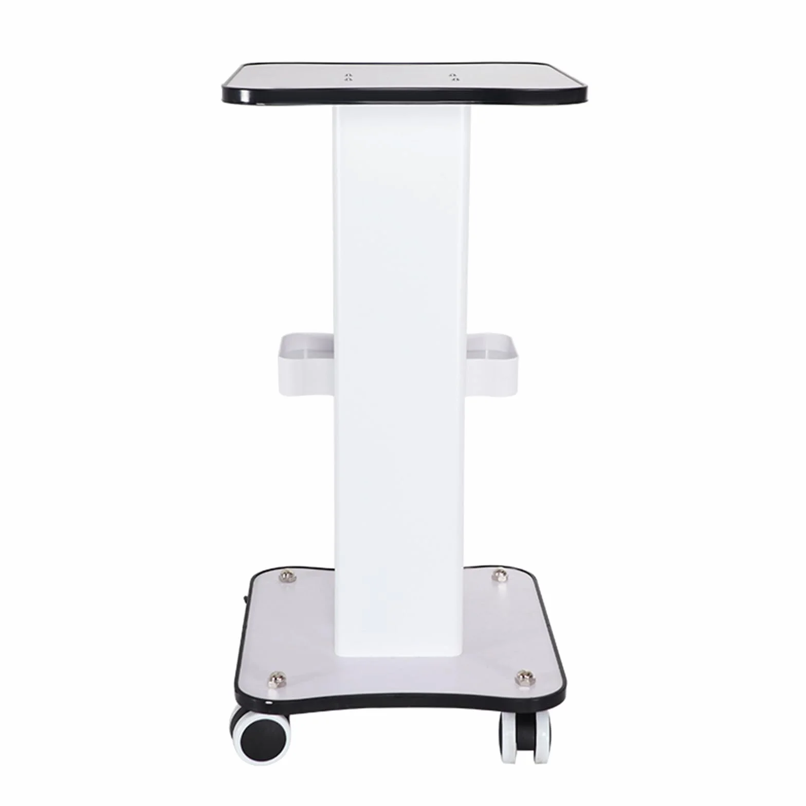 Carro de Almacenamiento de 3 Niveles para SPA y Salón de Belleza, Blanco, Estante Portátil