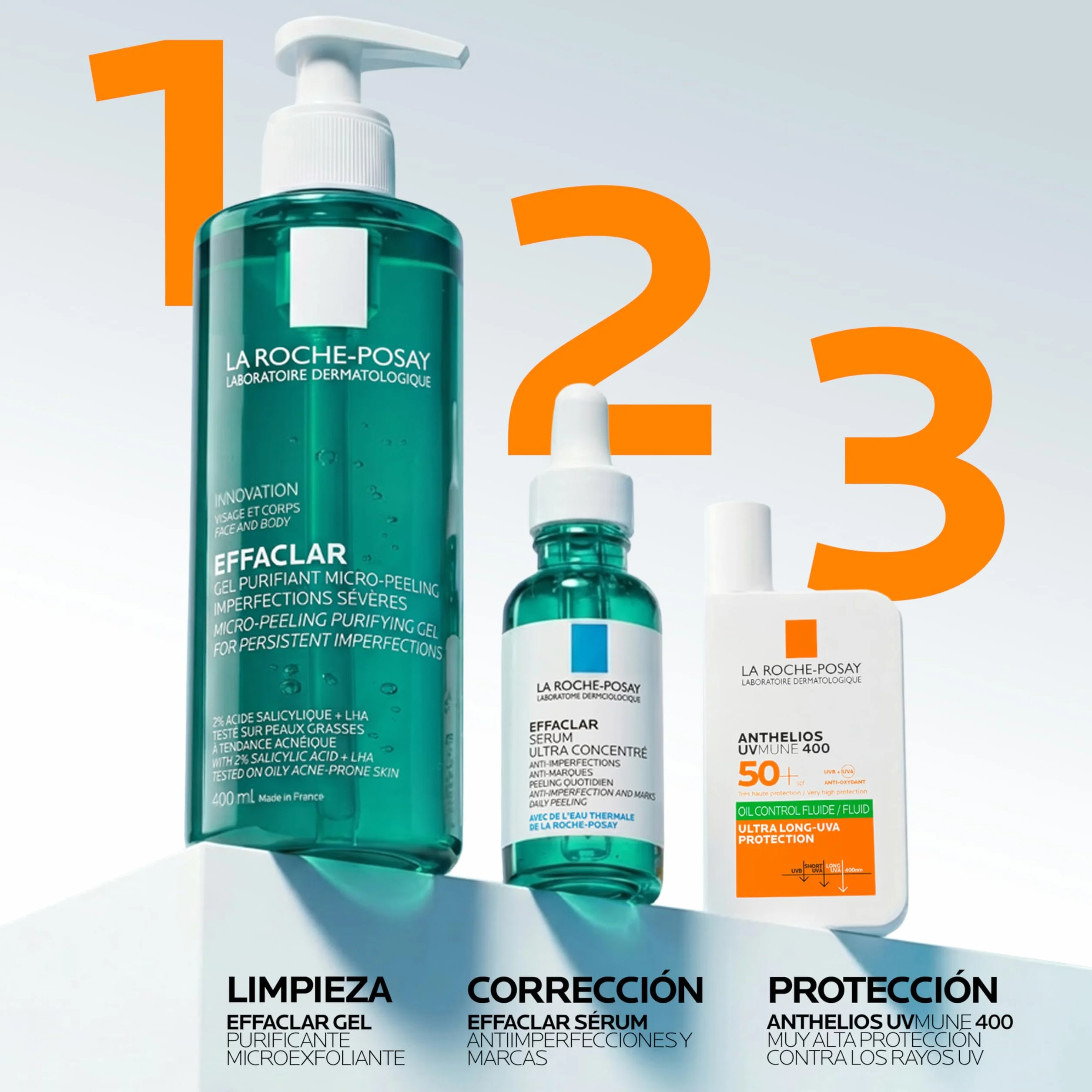 La Roche Posay Anthelios UV-MUNE 400 Oil Control Fluido Invisible SPF50+ Protector Solar 50 ml