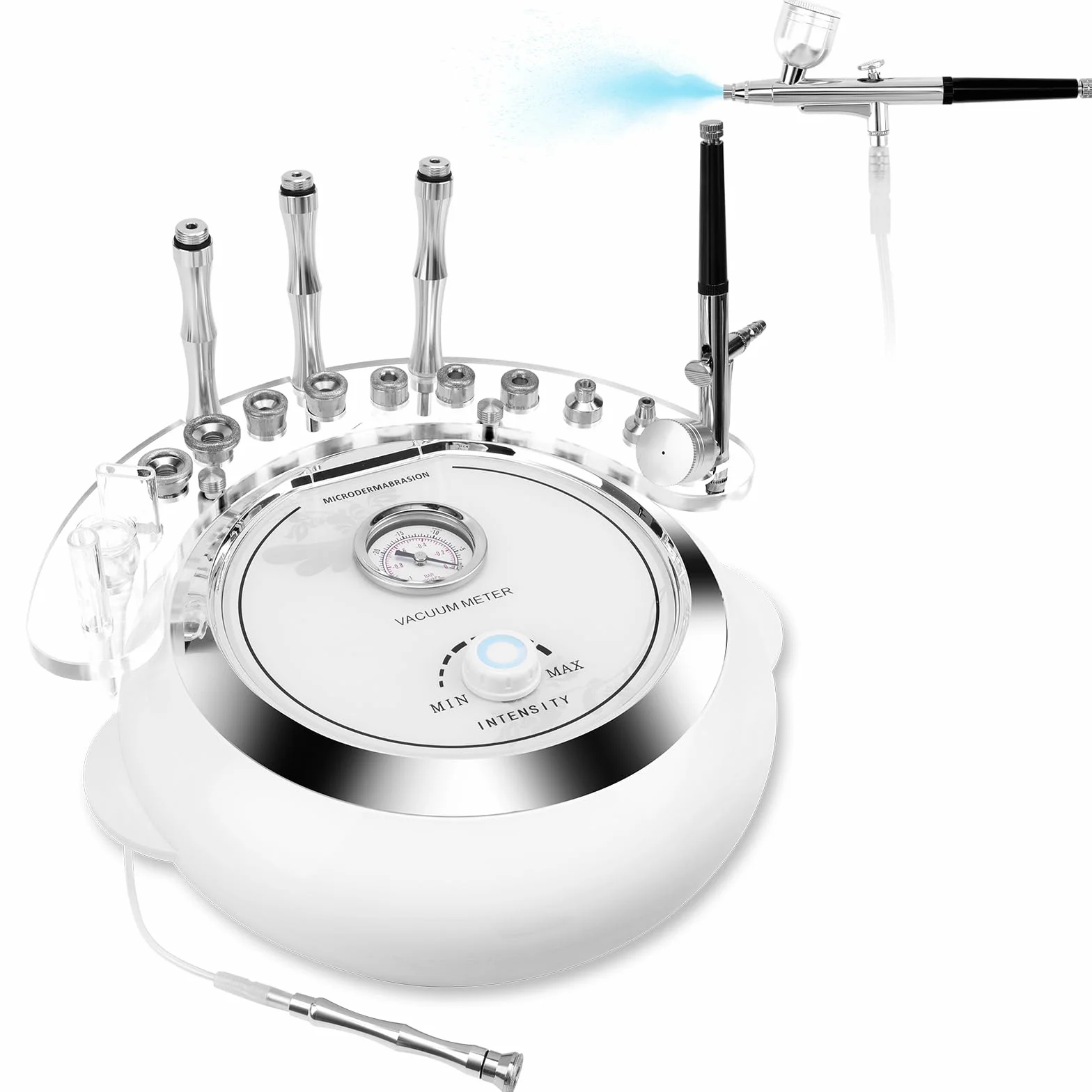 Beauty Star - Máquina de microdermoabrasión, profesional de 65 a 68 cmhg, potencia de succión al vacío, máquina de limpieza facial, equipo de belleza para el cuidado de la piel con aspiradora y spray