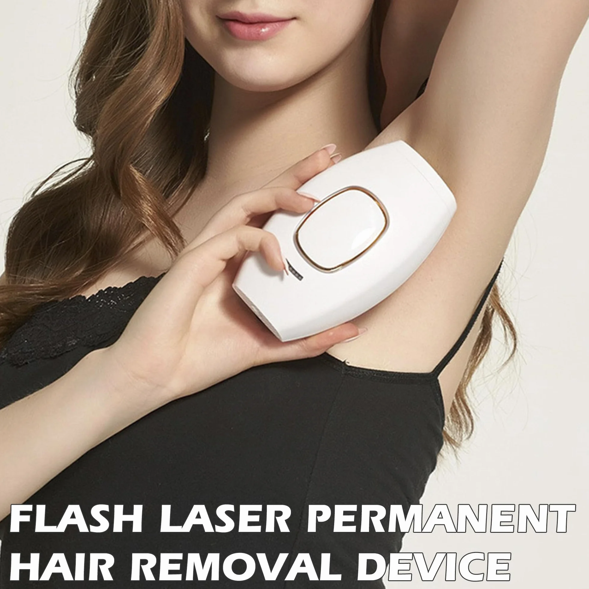 Depiladora Láser Permanente en Casa, Máquina Depilación 5 Niveles Energía, Compacta, Segura e Indolora, Facial y Corporal (Negro)