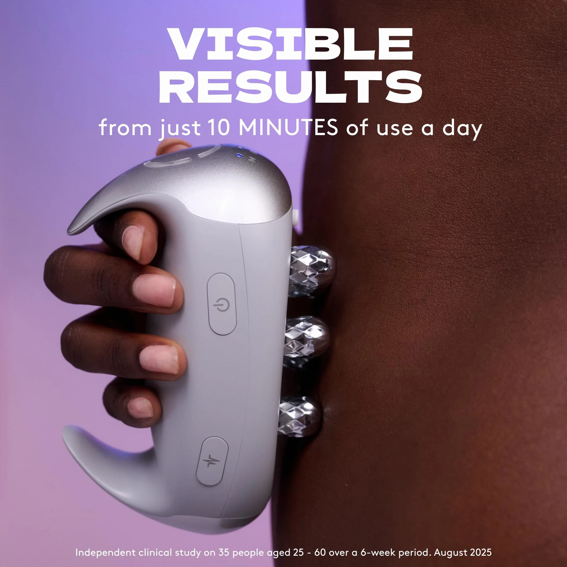 Magnitone Diablo Pro Dispositivo de escultura corporal Microcorriente EMS Radiofrecuencia Masaje 3 niveles Inalámbrico Portátil Batería 70 minutos