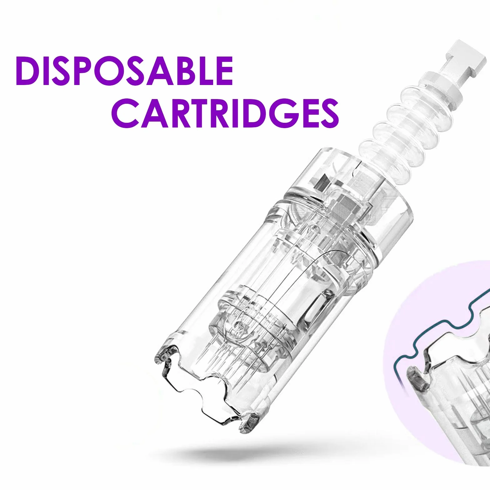 Dr. Pen Cartuchos Desechables 12 Pins para Microneedling, Compatibles con Modelo A10, 15 Pcs