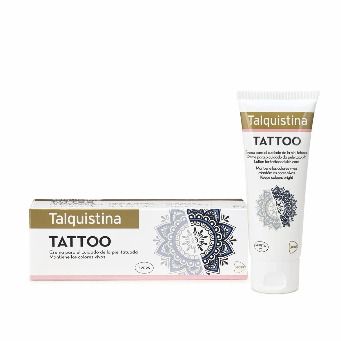 TALQUISTINA - Crema Hidratante 70 ml, para Tatuaje, Uso Diario, Suave y Ligera, Matiene Brillo, Color y Definición, Aceite de Rosa Mosqueta