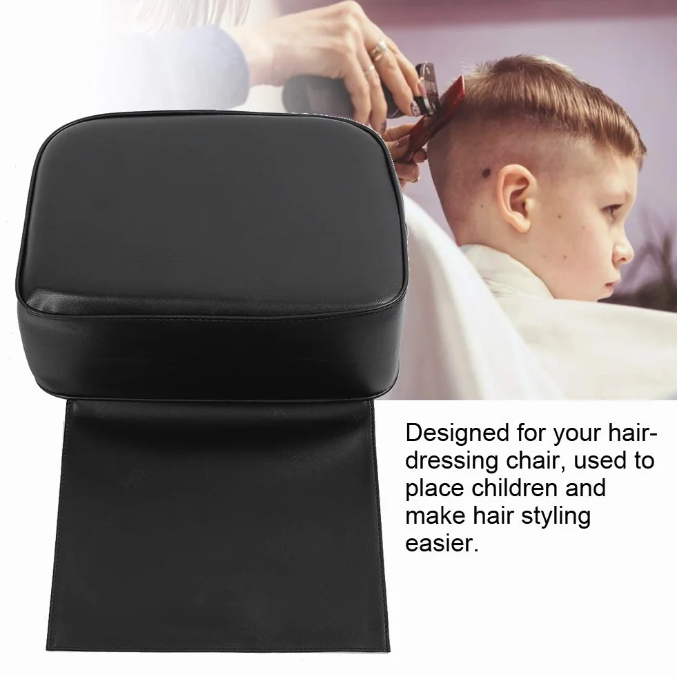 FILFEEL Cojín Elevador para niños Barber Negro Silla de peluquería SPA
