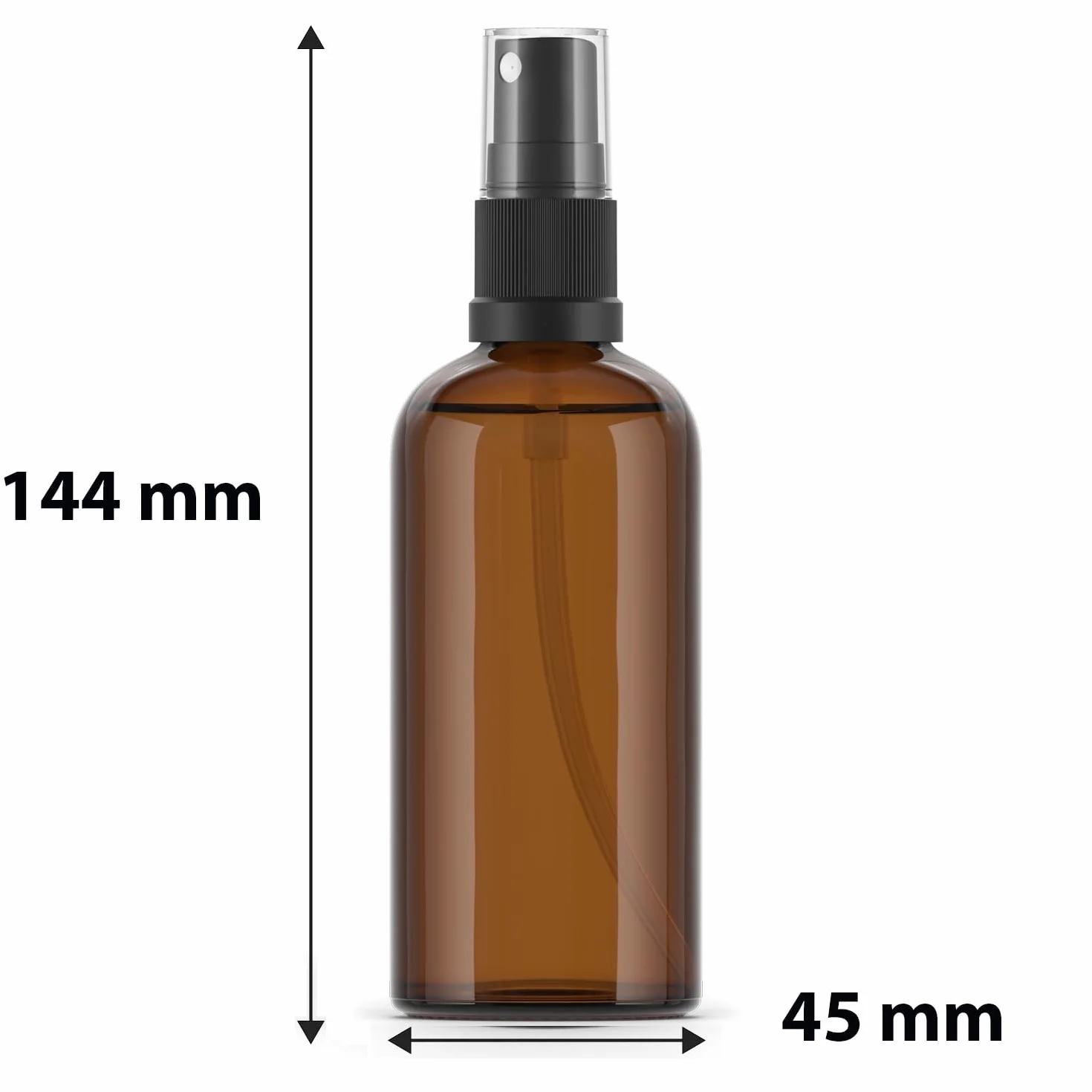 Bote Spray Pulverizador de Cristal Ambar 100ml - 20 Botellas Atomizador Recargable