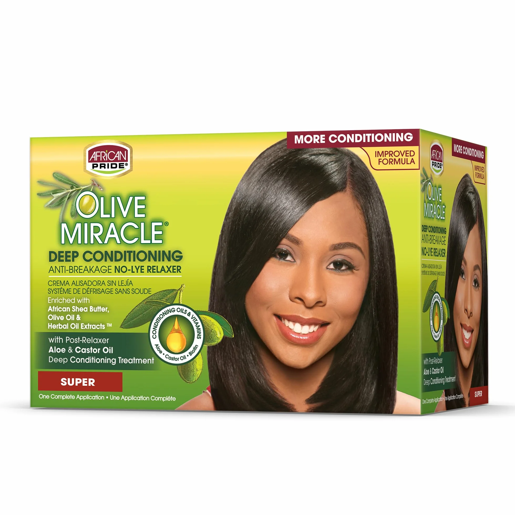 African Pride Olive Miracle Deep Conditioning Touch Up Relaxer Kit