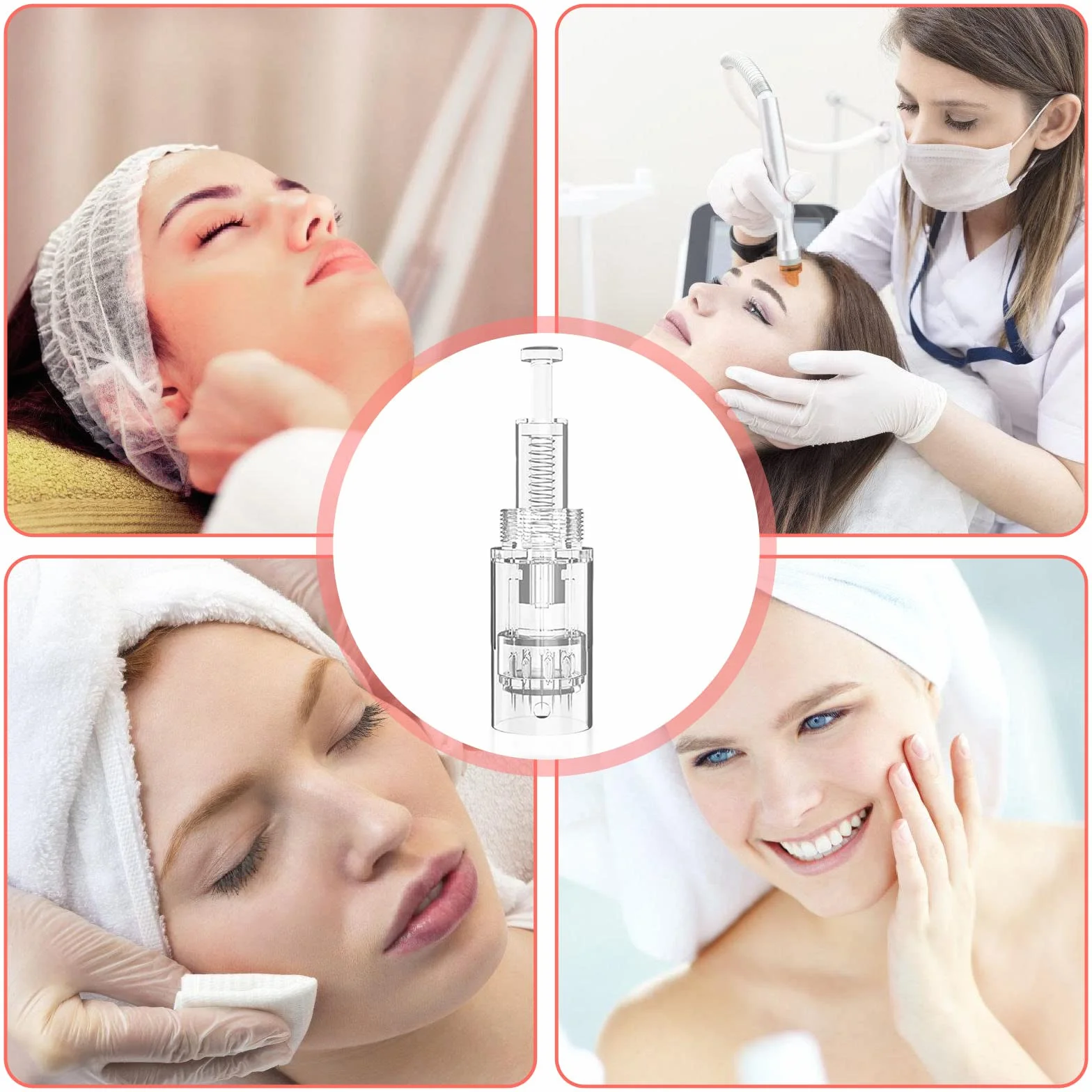 Agujas Dermapen Microneedling 30 Piezas, 12 Pin Micro Aguja de Repuesto para Antienvejecimiento