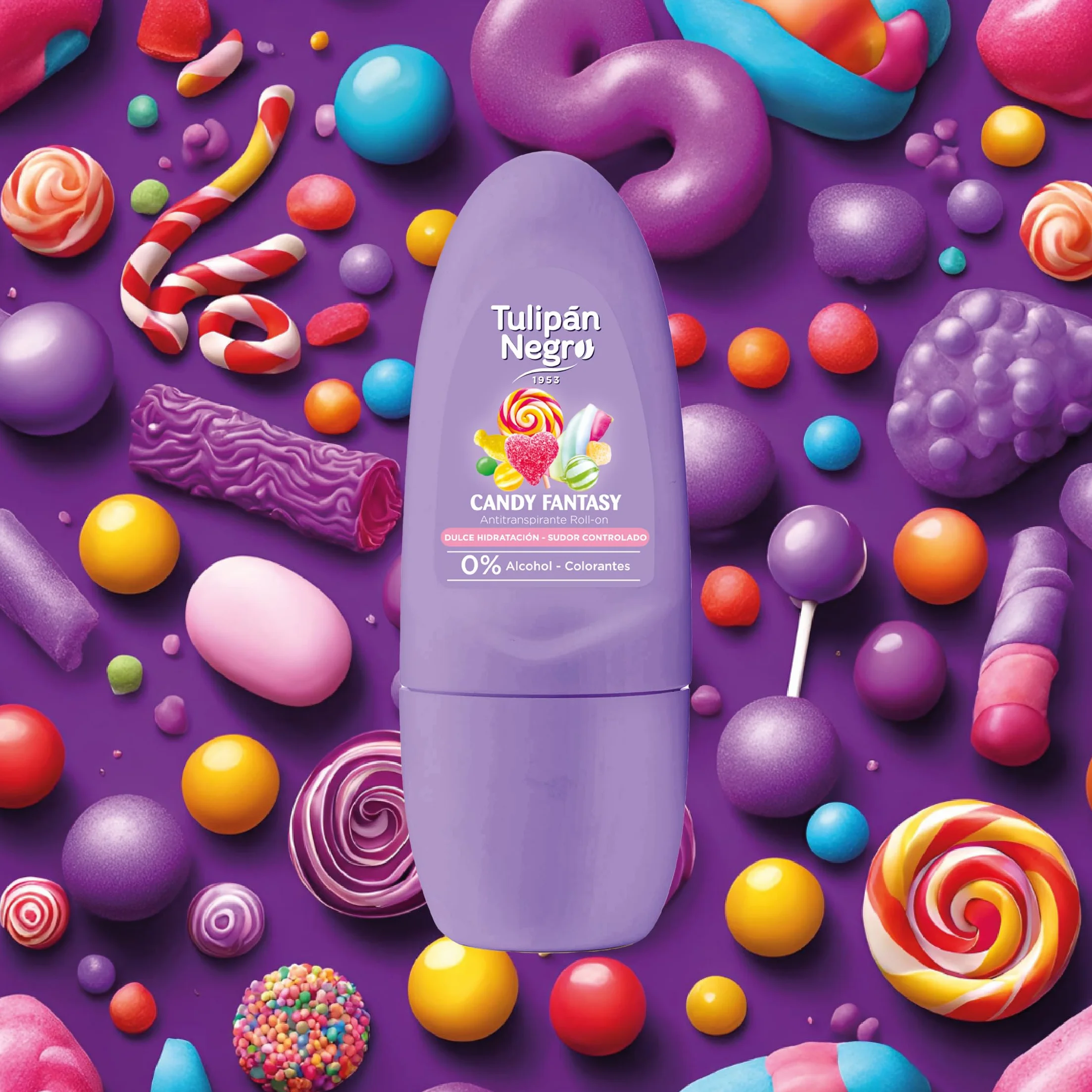 Tulipán Negro Antitranspirante Roll-On Candy Fantasy Desodorante 50 ml