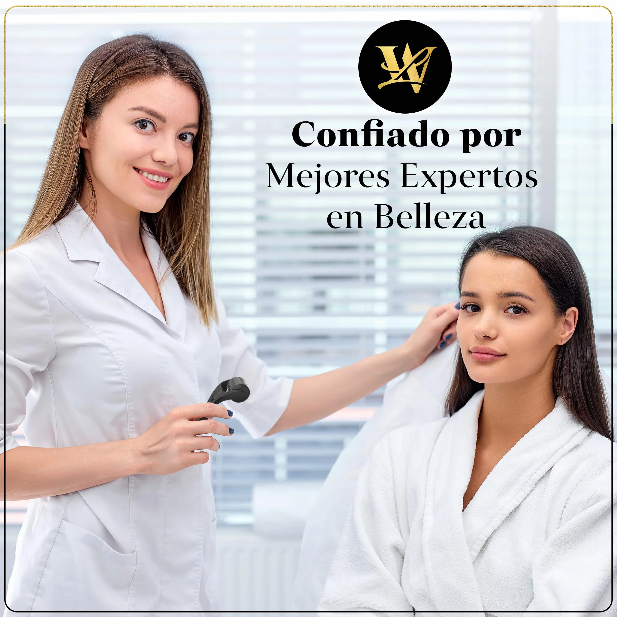 Dermaroller 0,5mm para Piel, Derma Roller Cabello y Barba con Microagujas