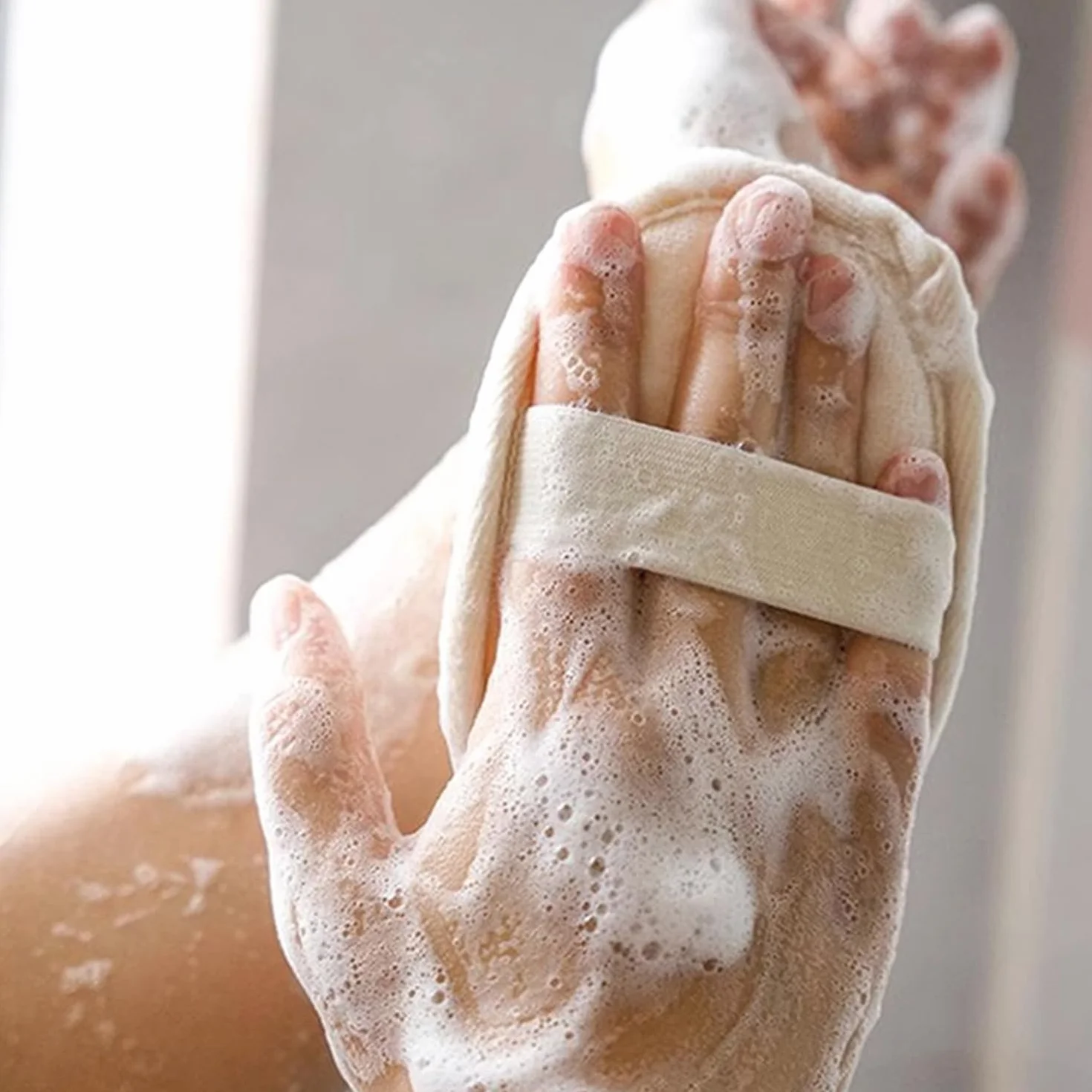 Toallas De Ducha De Esponja, Herramientas De Limpieza Corporal, Accesorios De Baño Duraderas