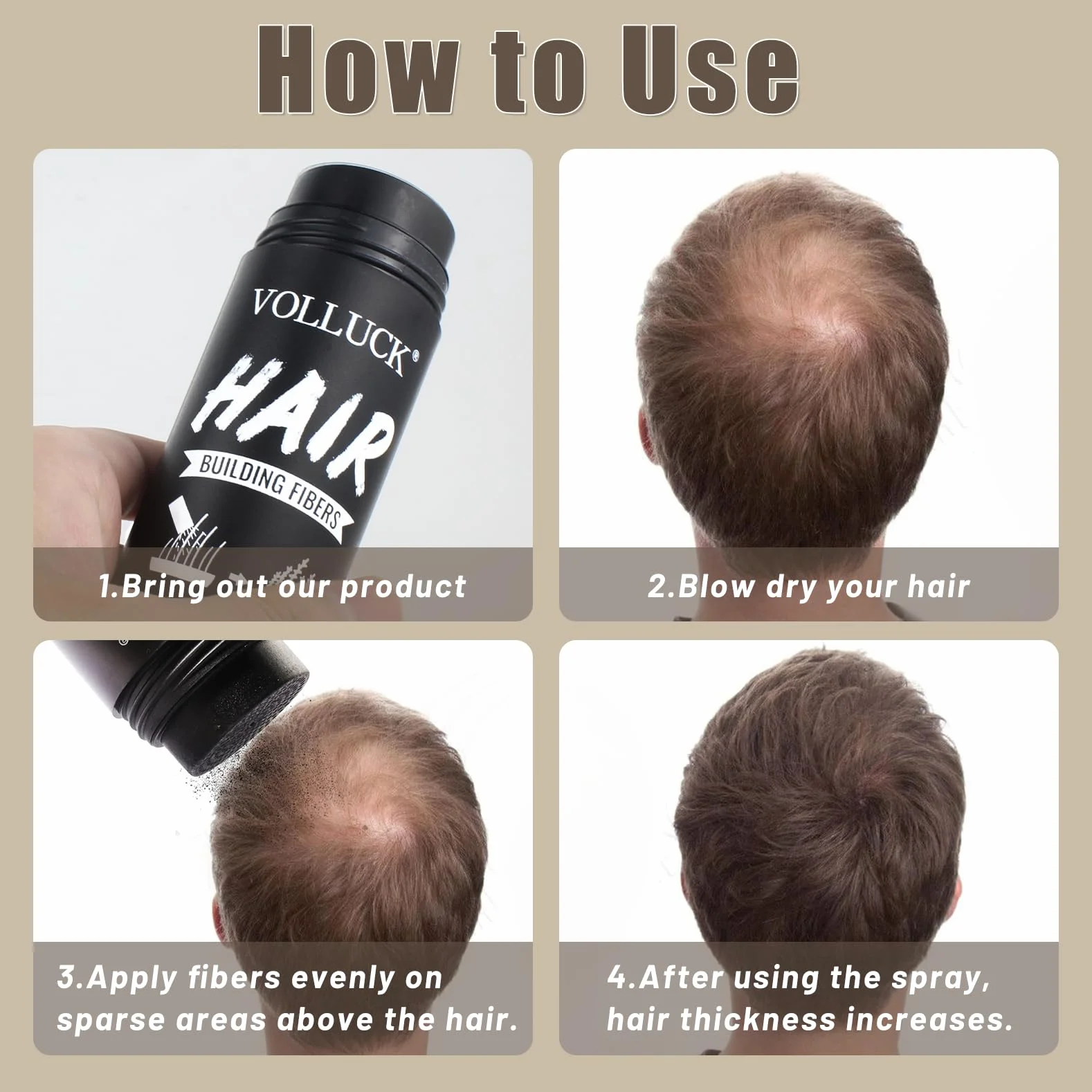 Fibras Capilares 28g Cobertura Instantánea Cabello Fino Volumen Natural Larga Duración Castaño Oscuro