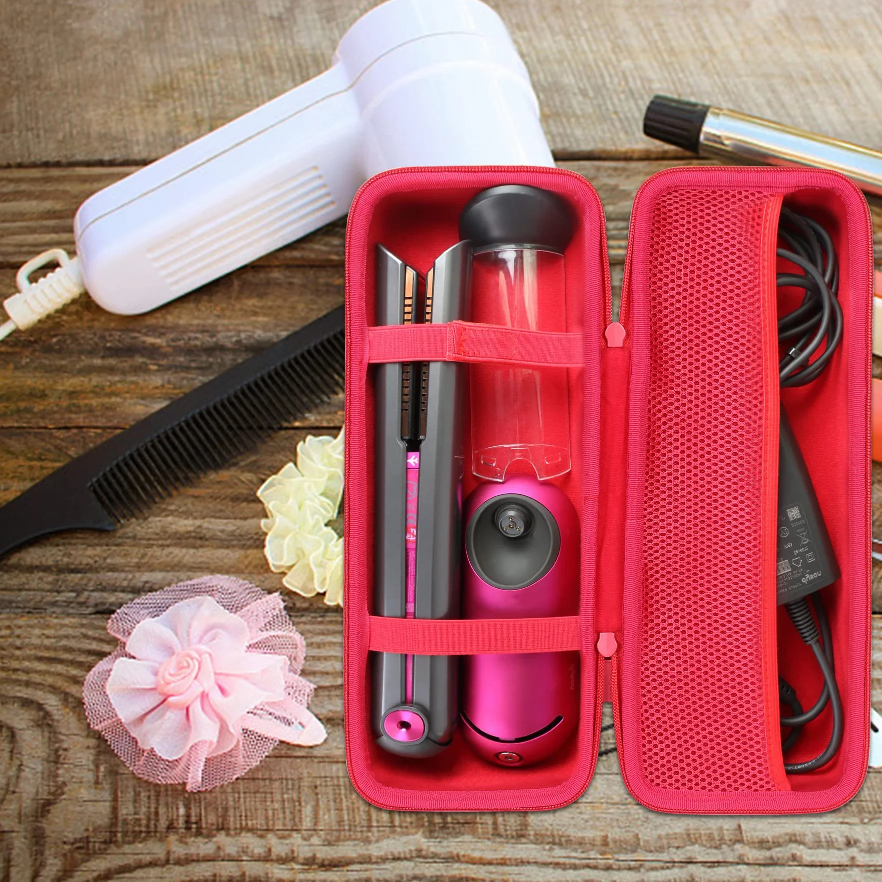 co2CREA Duro Viajar Caja Estuche Funda para Plancha de Pelo Dyson Corrale