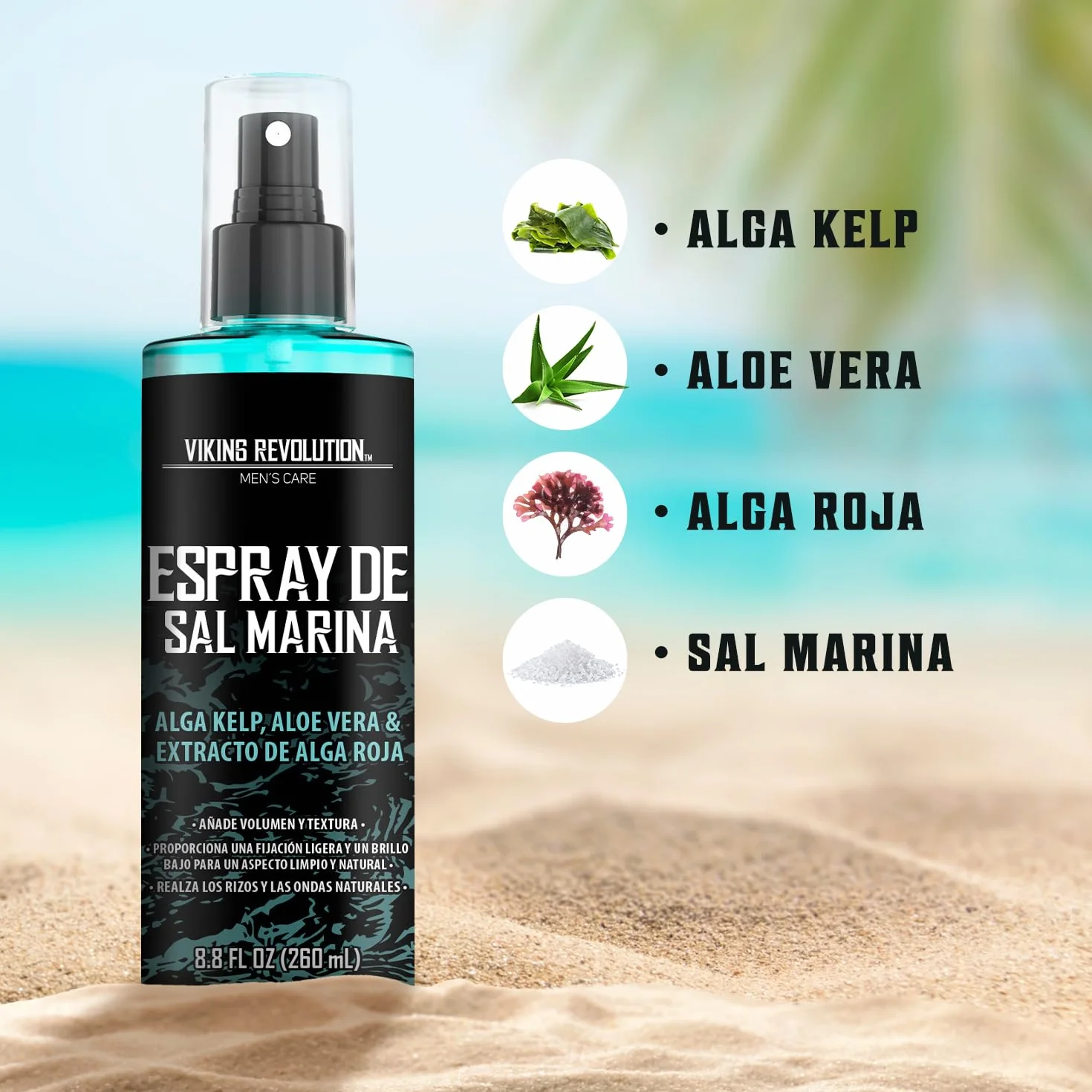 Viking Revolution Sea Salt Spray para Cabello Hombres 260 ml