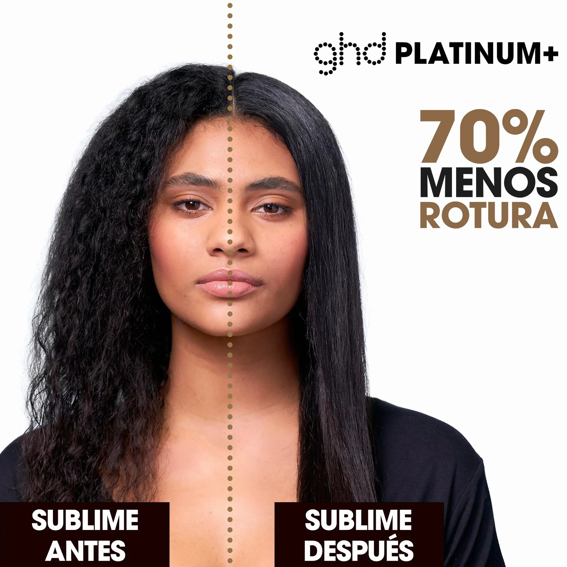 ghd Platinum+ Plancha de Pelo Profesional Inteligente, Cabello Más Fuerte, Brillo y Protección del Color