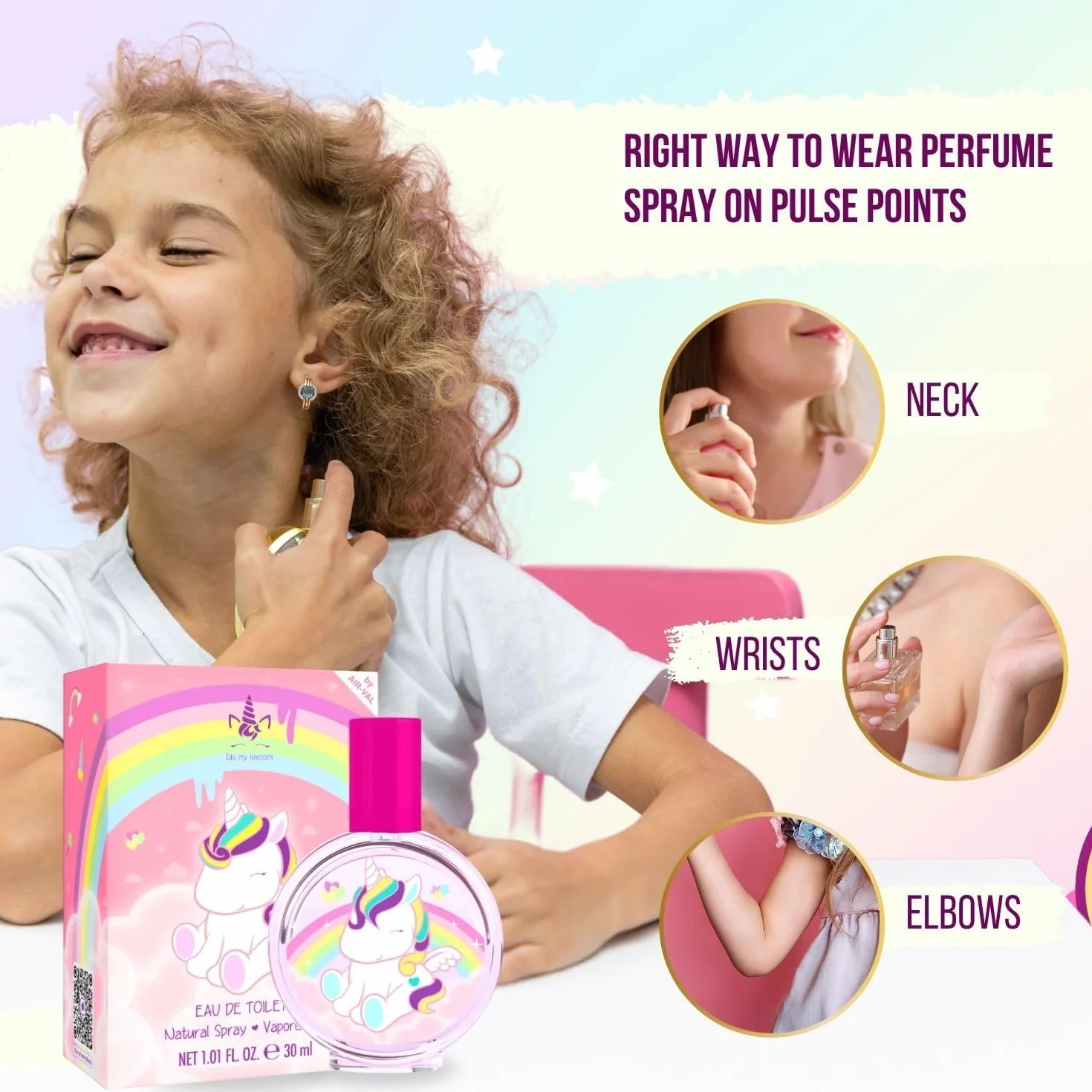 Eau My Unicorn Eau de Toilette 30 ml natural aerosol vegano para niños