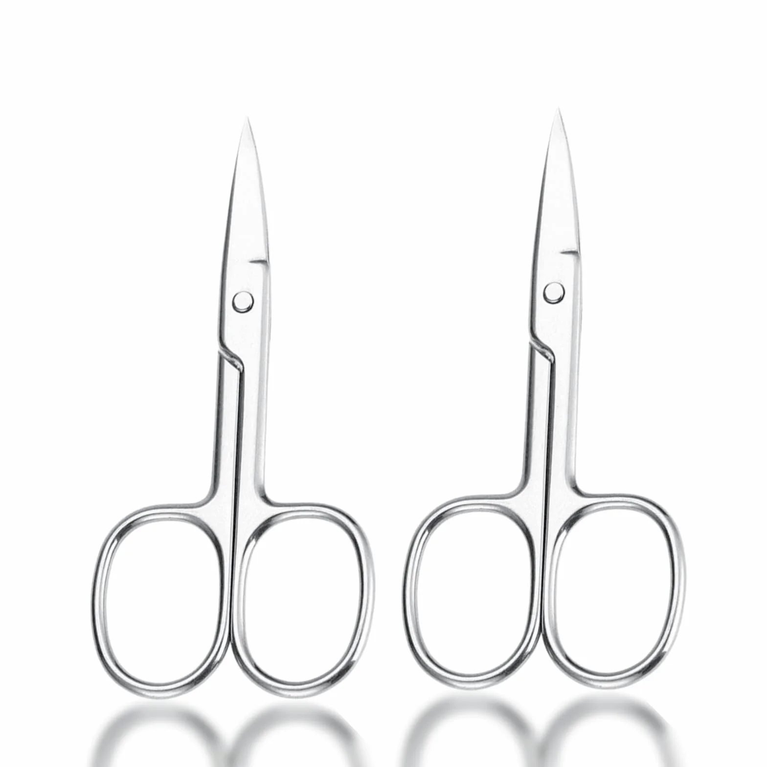 Audentiax Tijeras de Uñas y Cutículas Profesionales Pack de 2 para Manicura y Pedicura