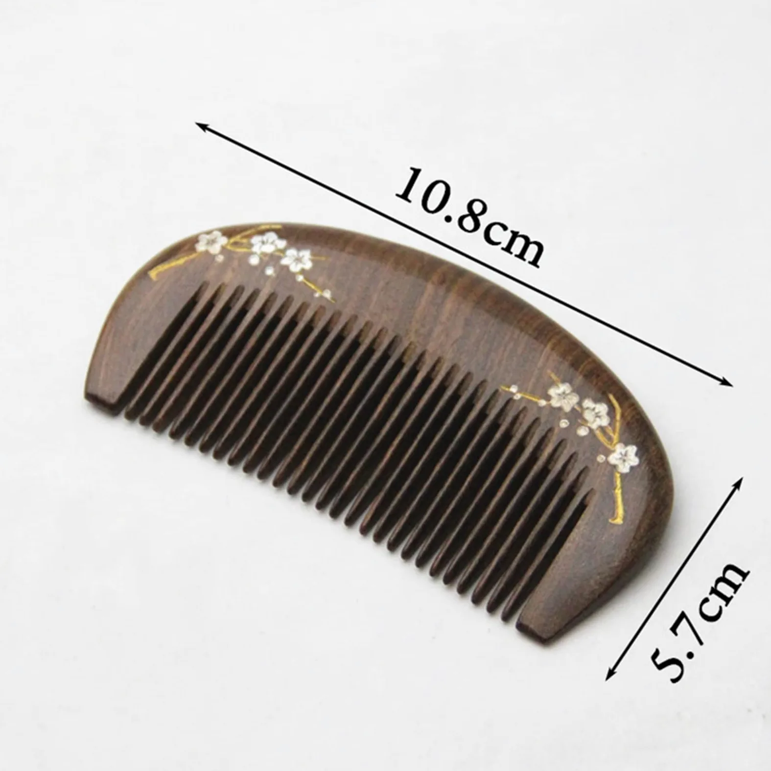 MRKU Peines para el Cabello, 1 Paquete, Peine de Madera, Peine de Bolsillo para la Cabeza, Peine de Masaje, Accesorios para peinar el Cabello para Mujeres y niñas, Cepillo para el Cabello